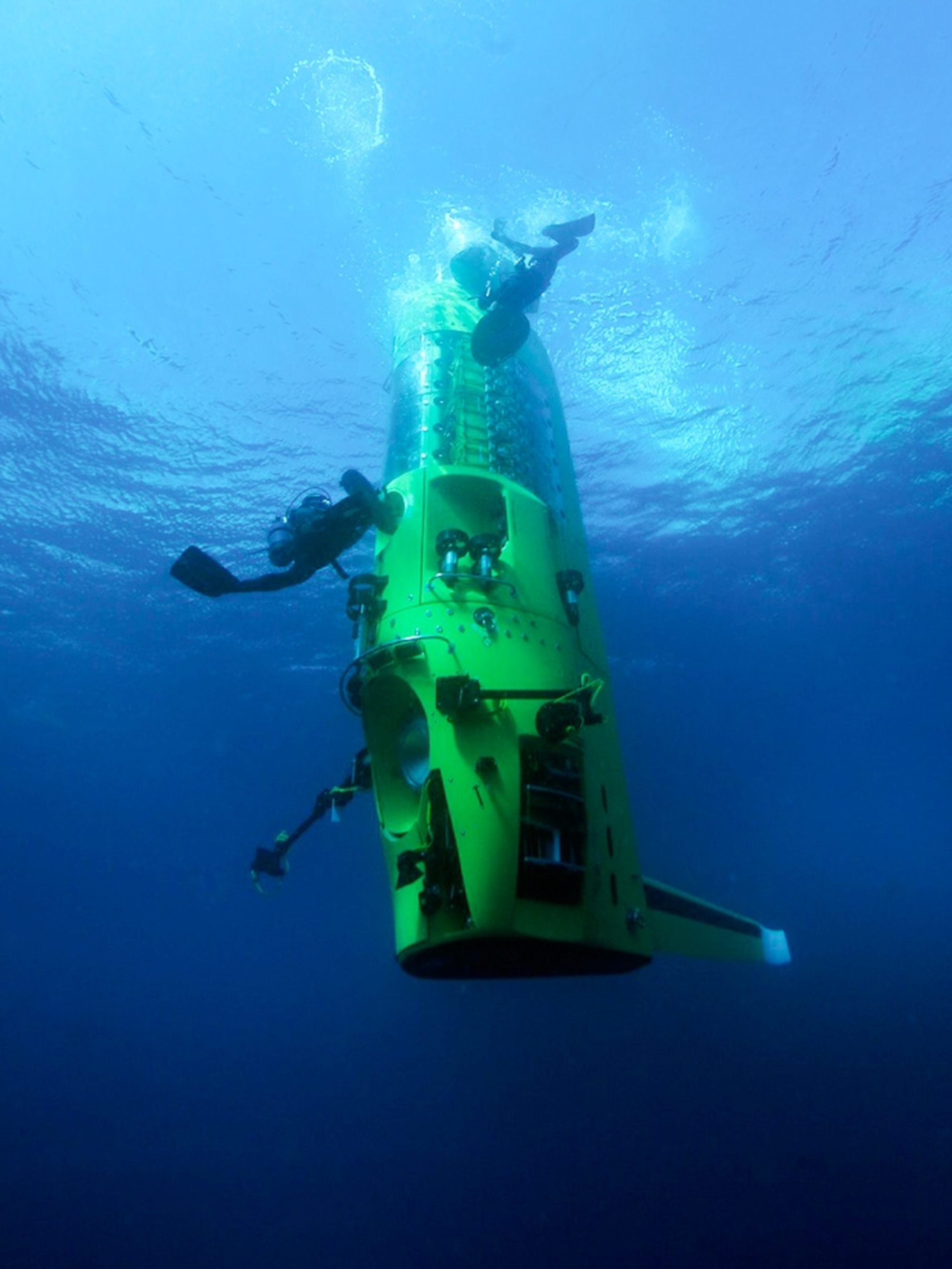 The DEEPSEA CHALLENGER submarine.