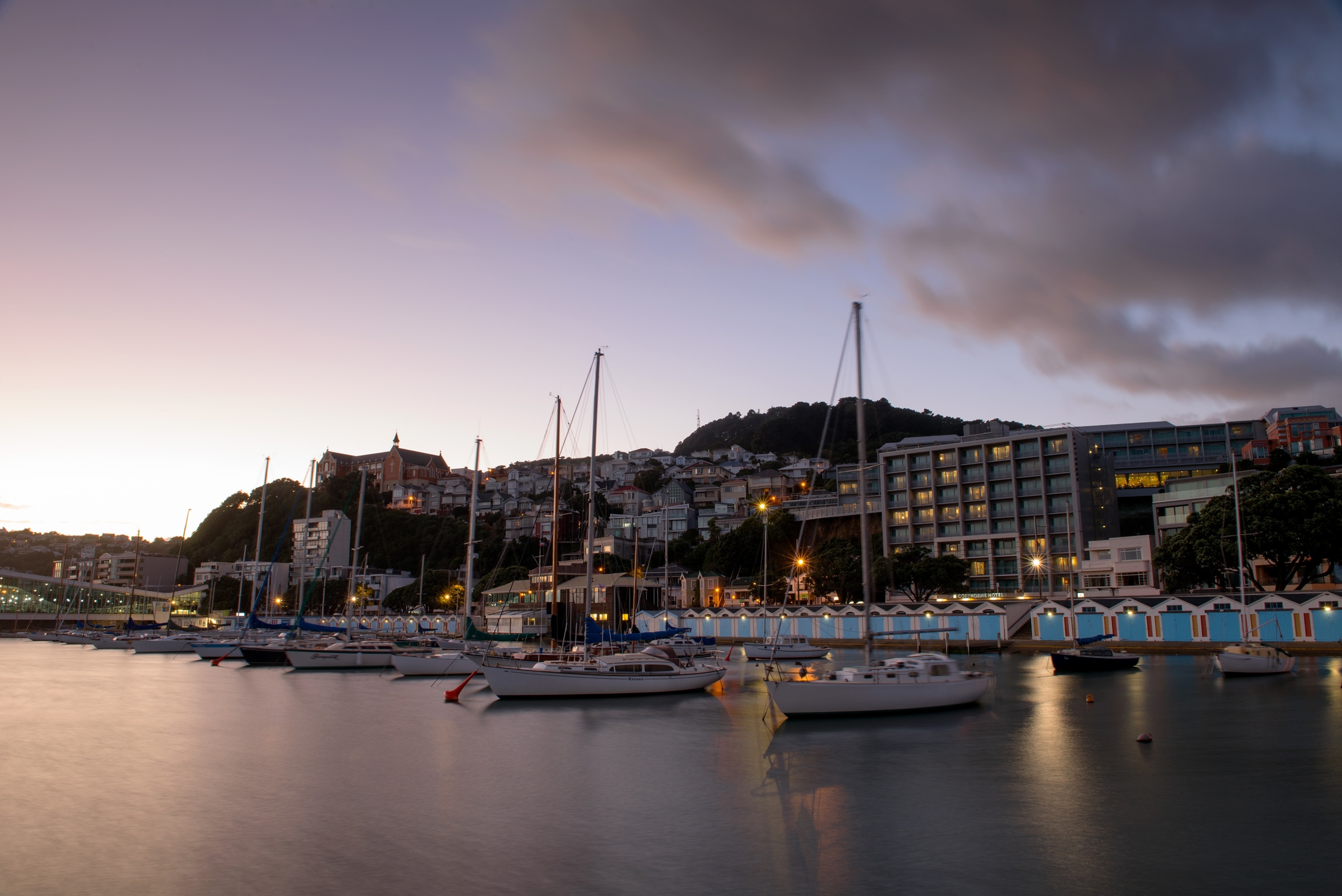 the Wellington Waterfront in Wellington, New Zealand