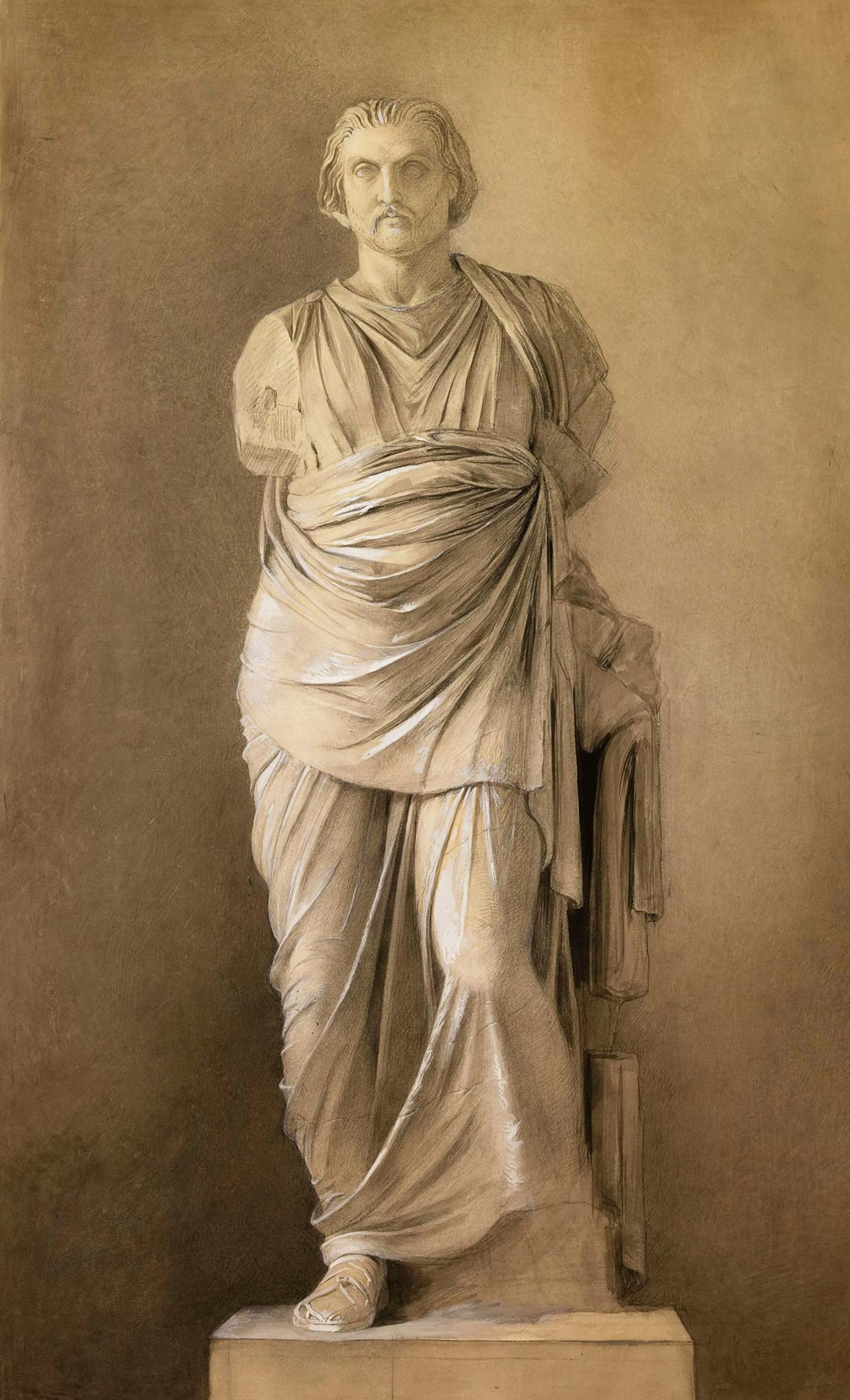 This sculpture recovered from the Mausoleum has traditionally been identified as Mausolus.