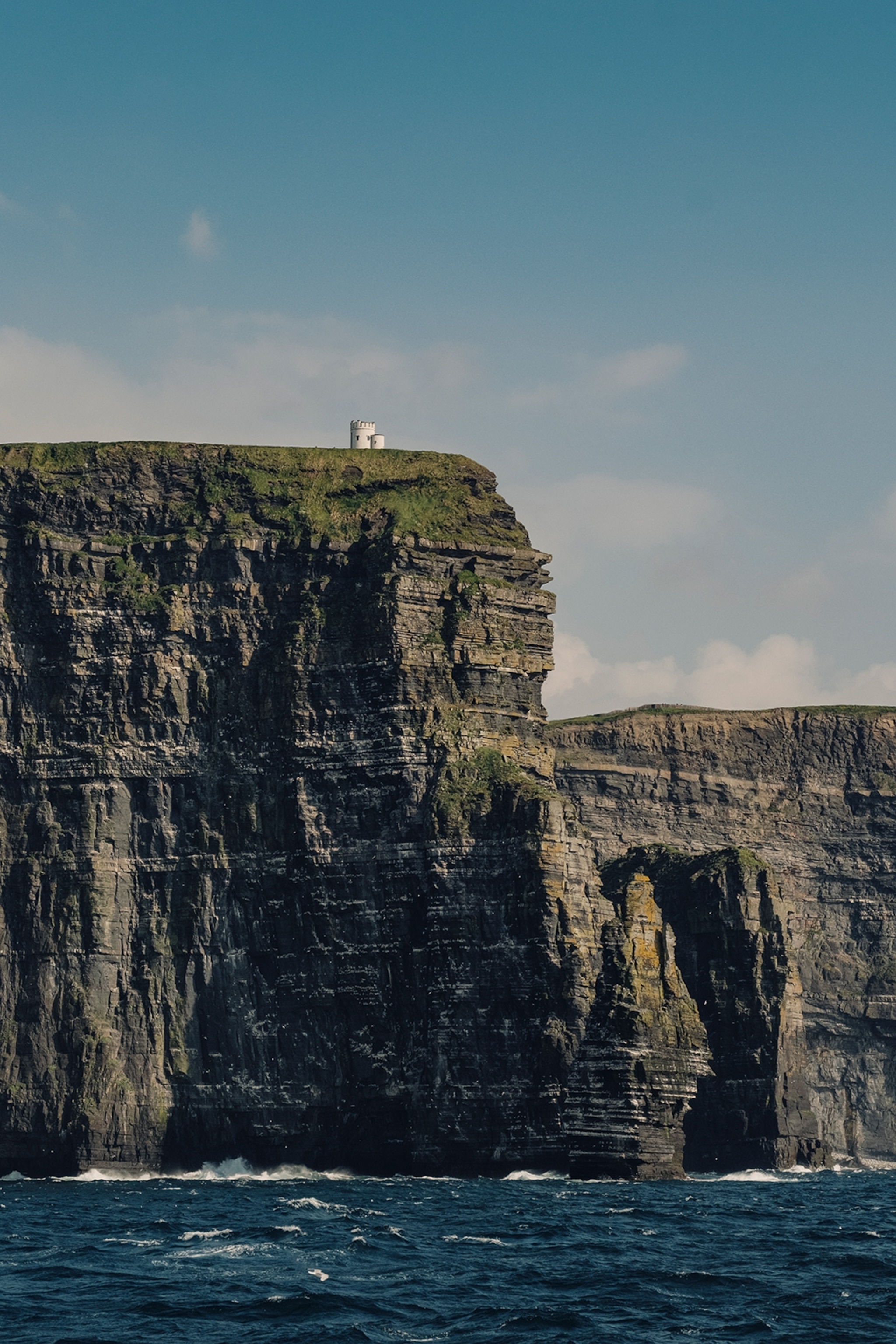 Rocky clicks towering above the sea