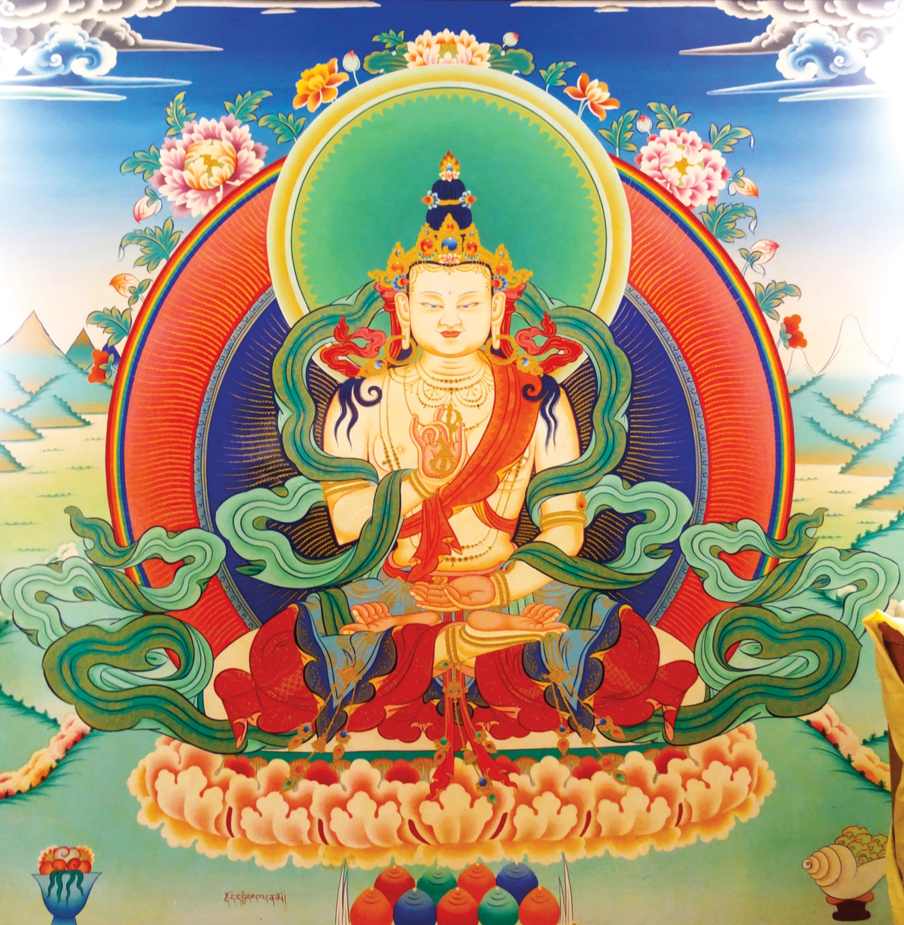 The Buddha Vajrasattva is shown in an illustration