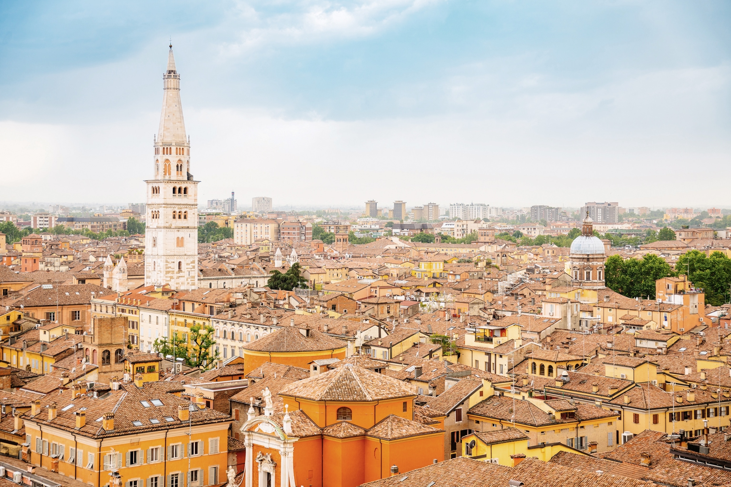 A view over the medieval rooftops of Modena
