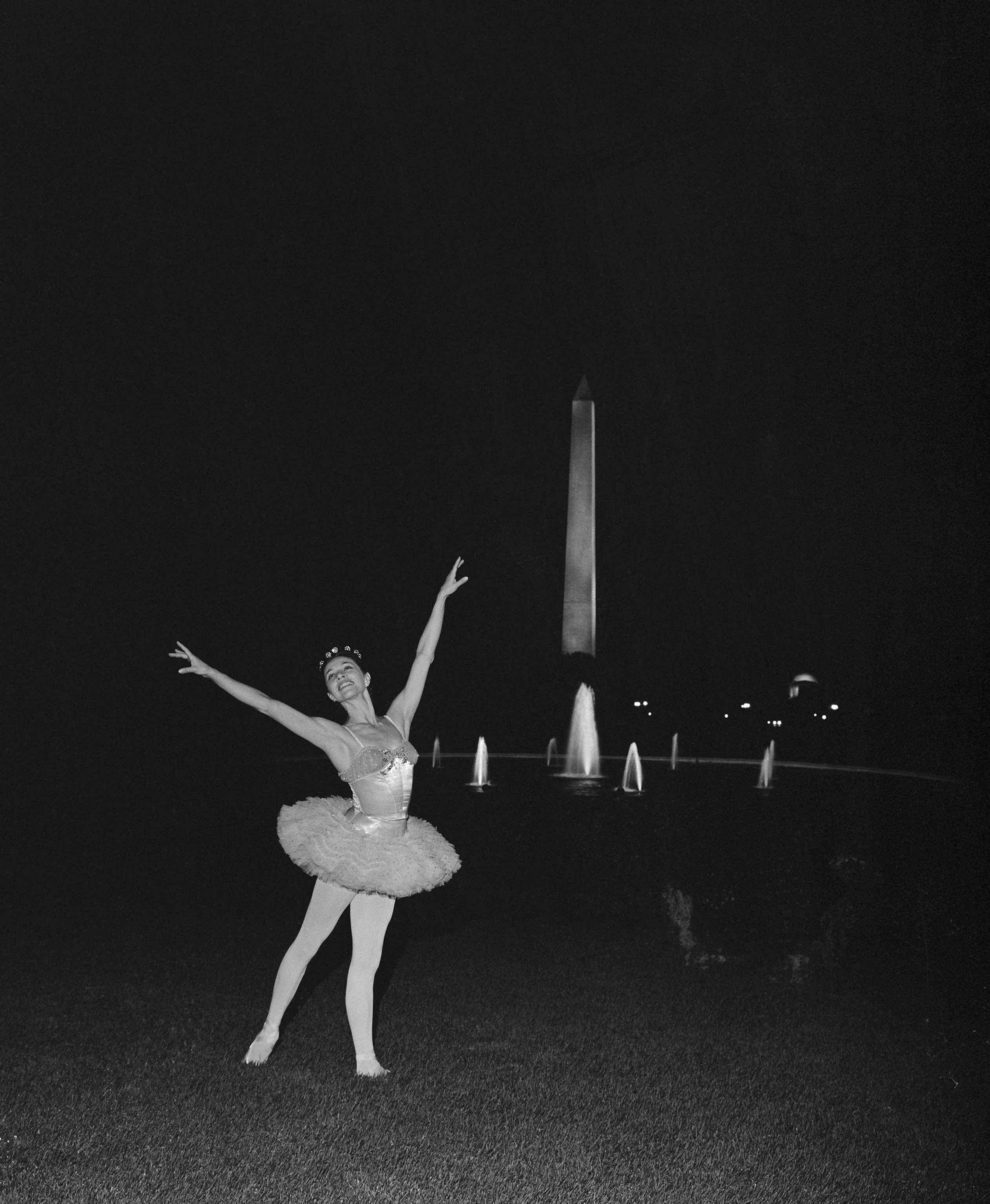 Maria Tallchief Dancing by Washington Monument.