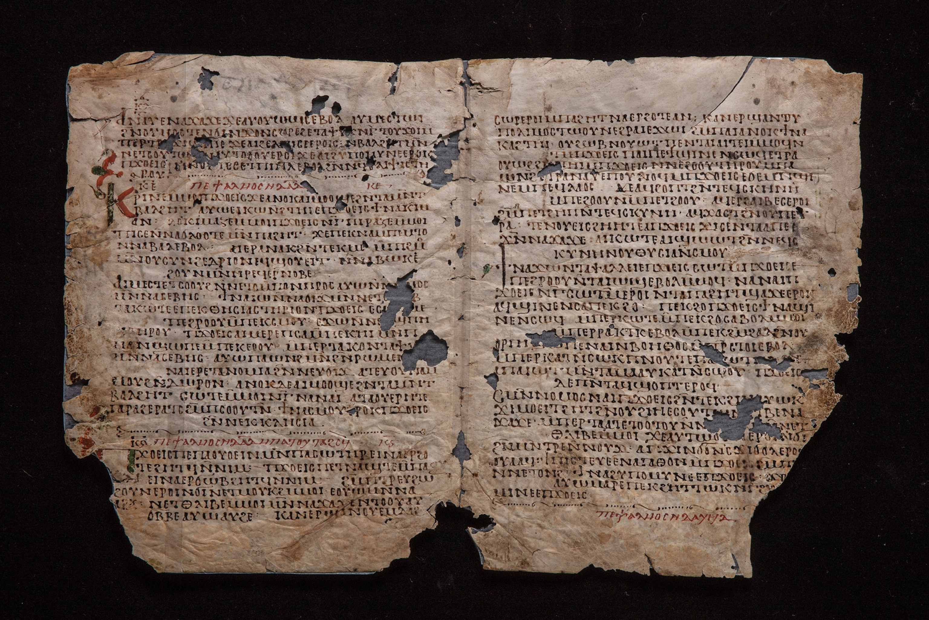 two torn pages