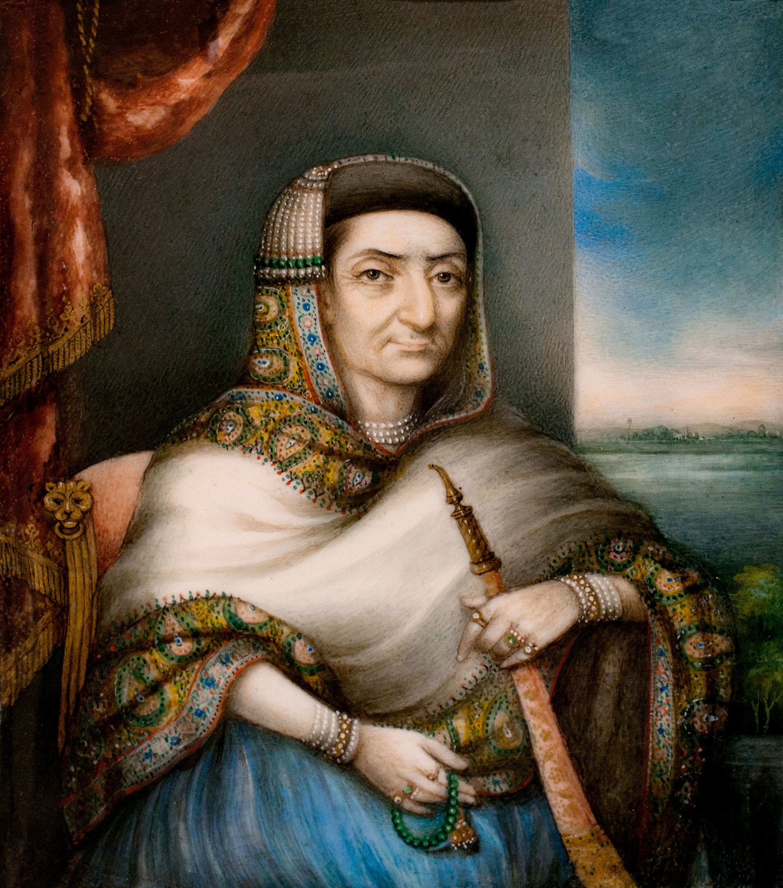 A painting of Begum Samru
