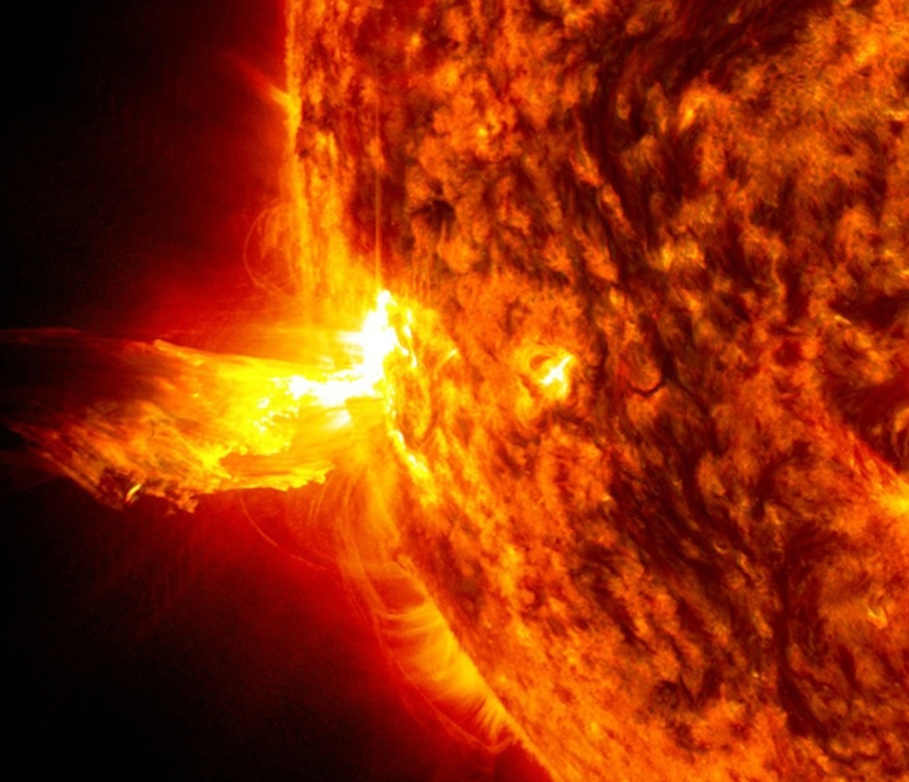 the surface of the sun.