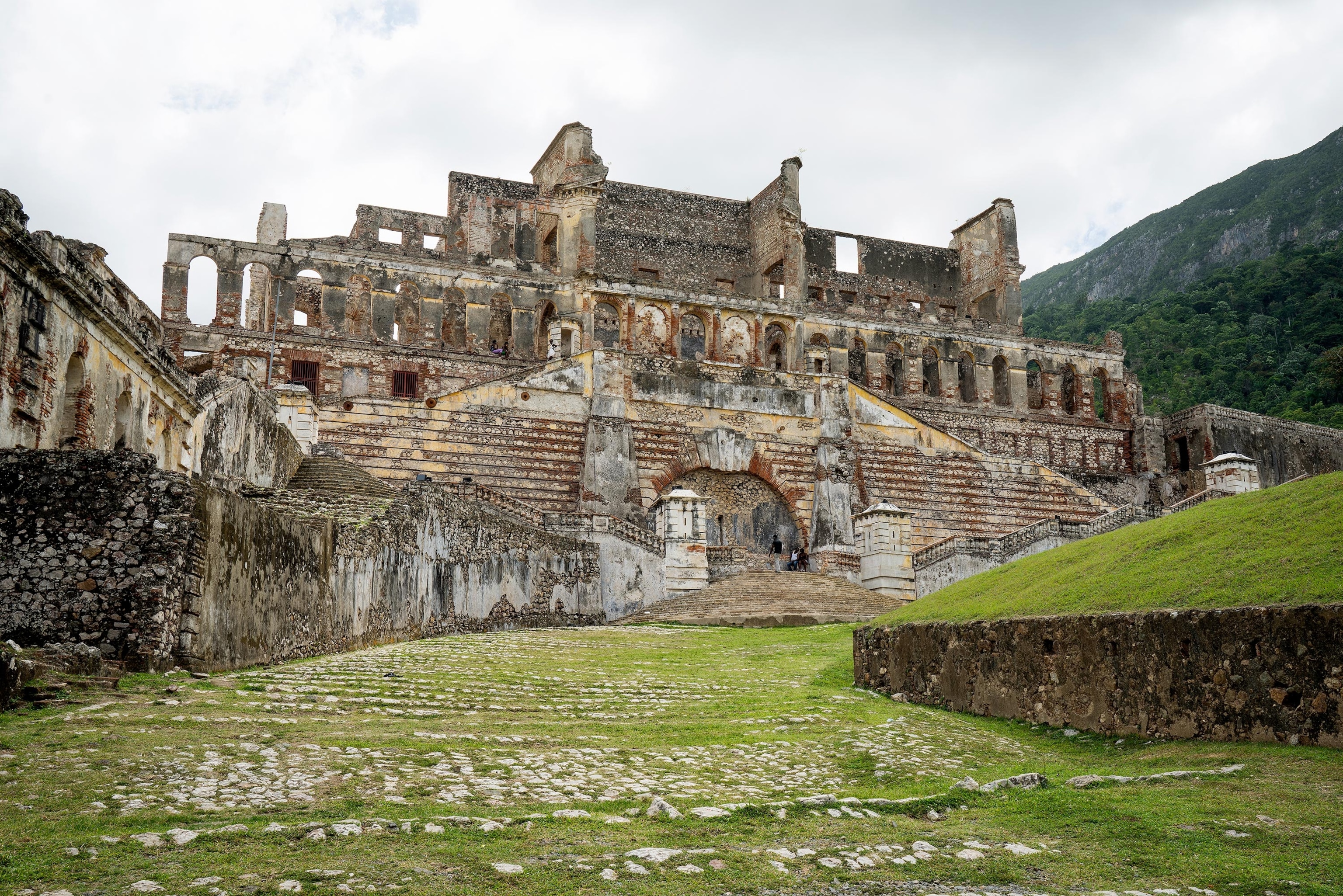the Sans-Souci Palace in the town of Milot, Haiti