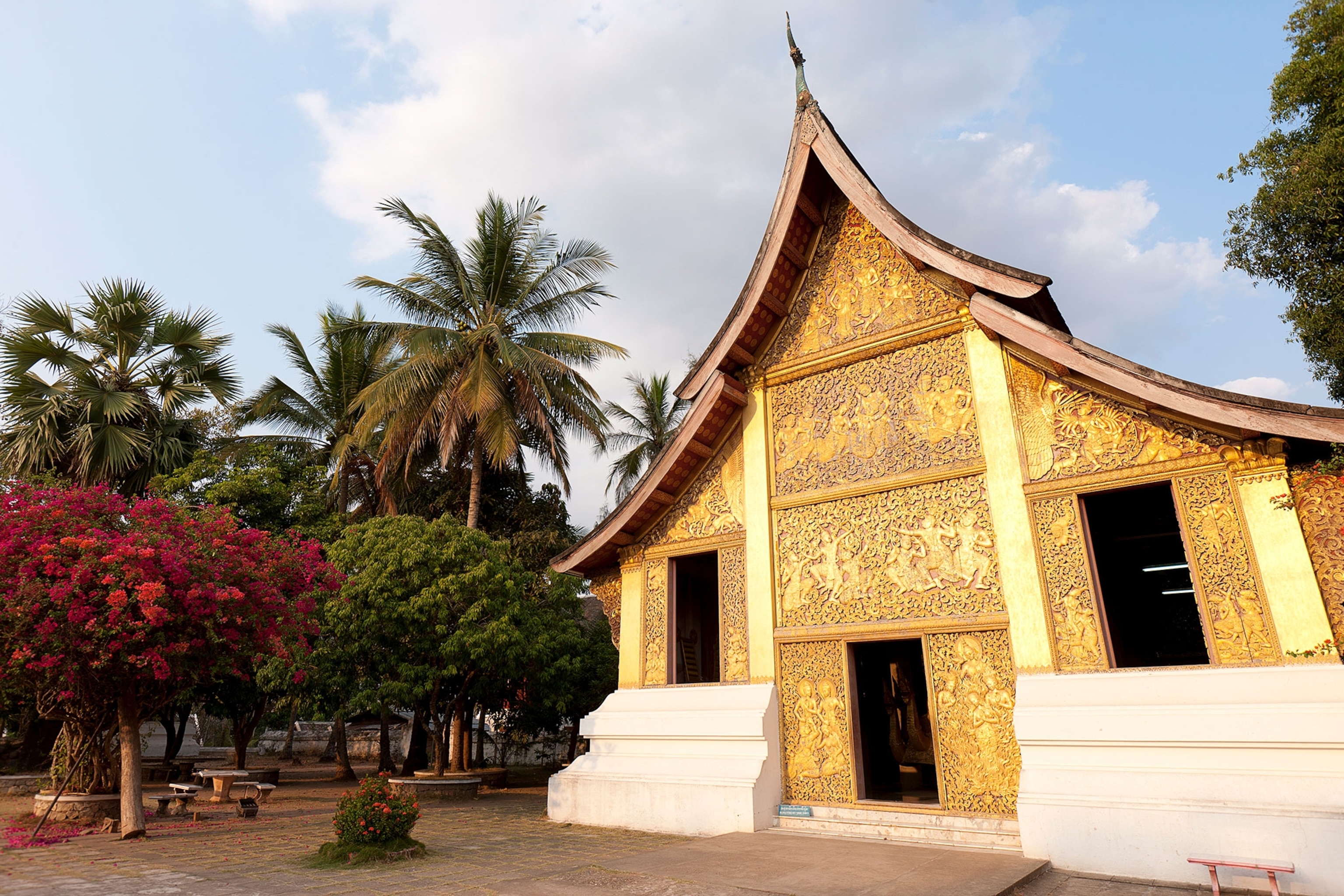 a temple in Laos