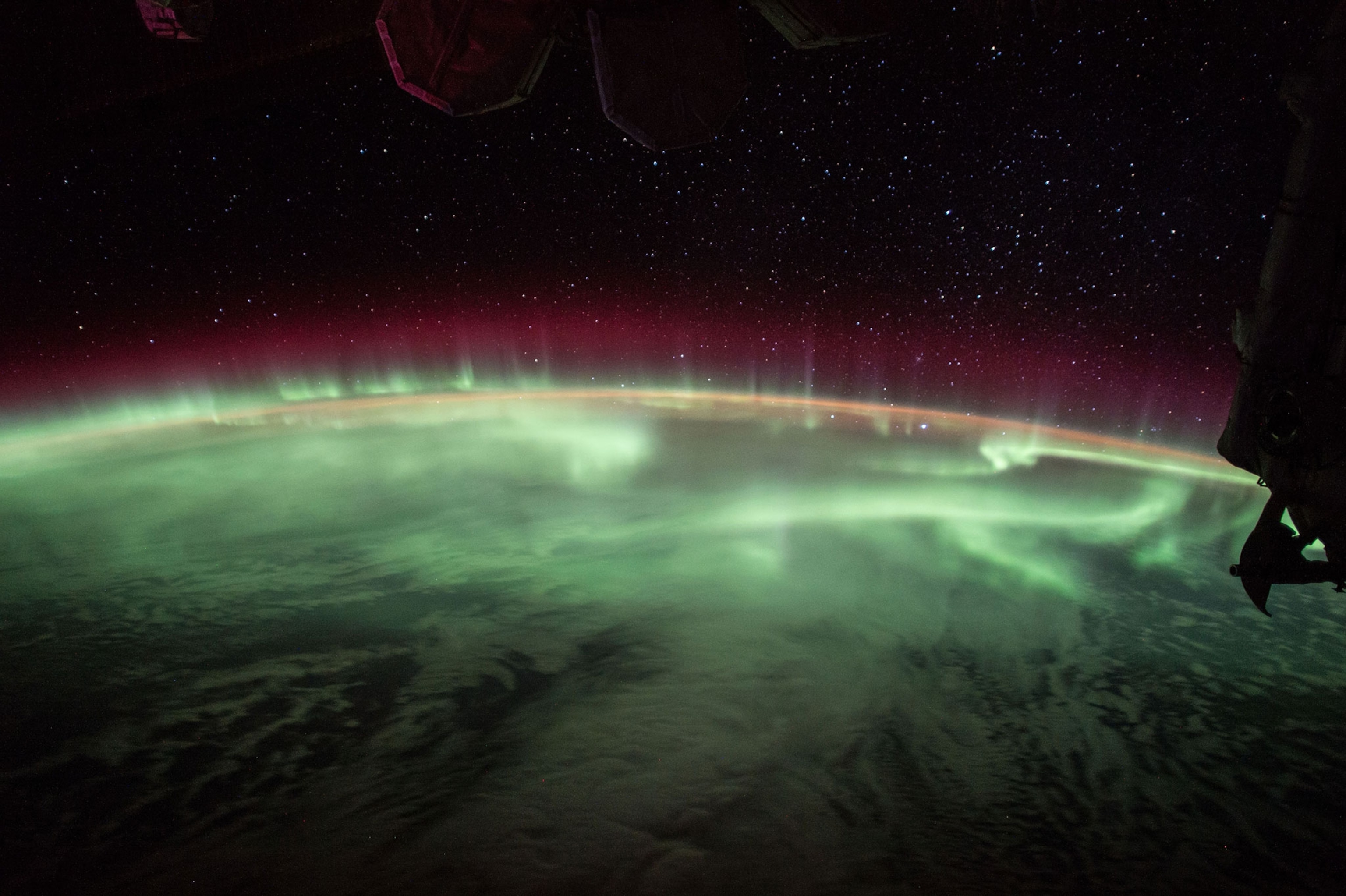 Aurora Borealis from space