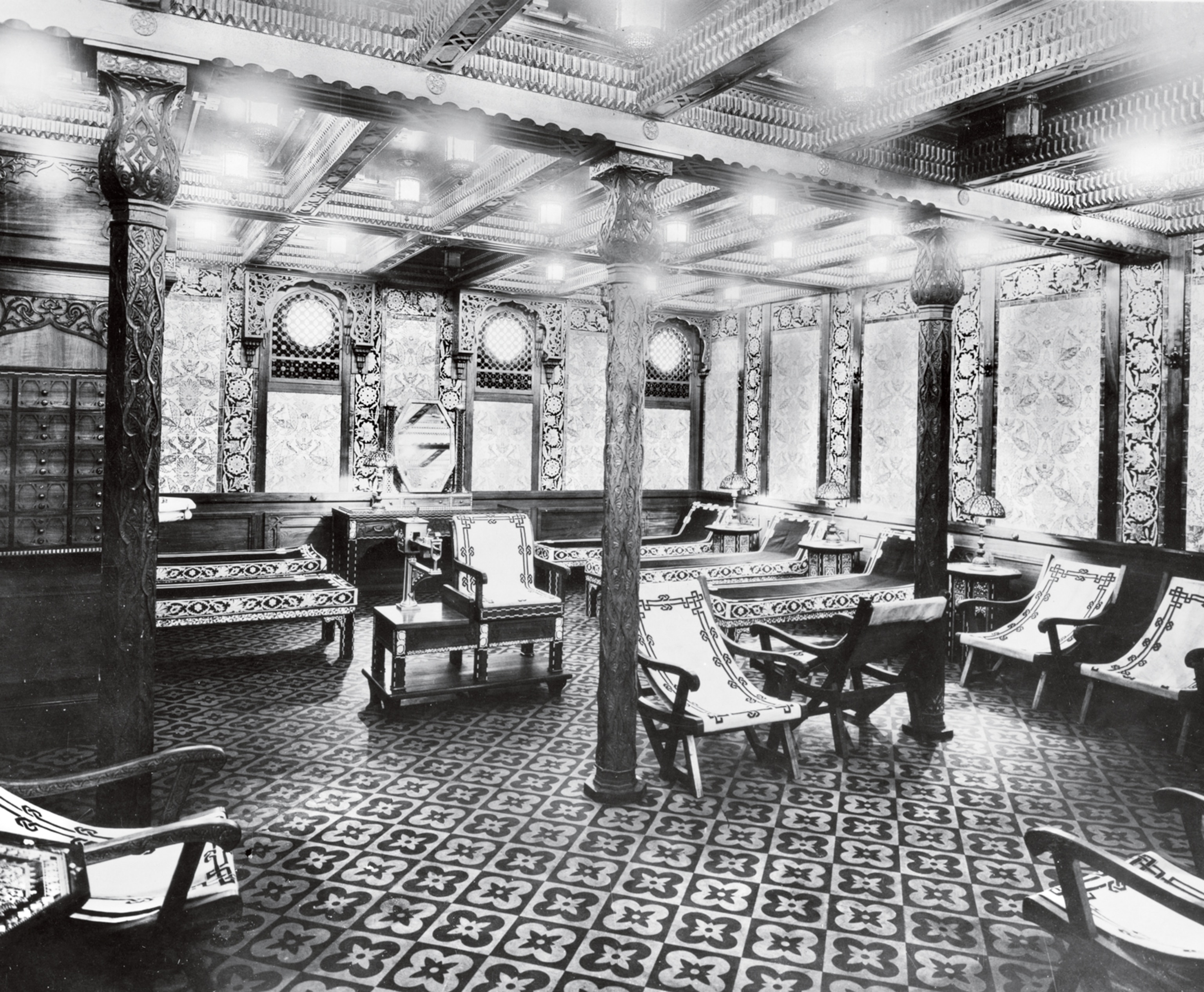 the Turkish Bath on the Olympic, Titanic's sister ship