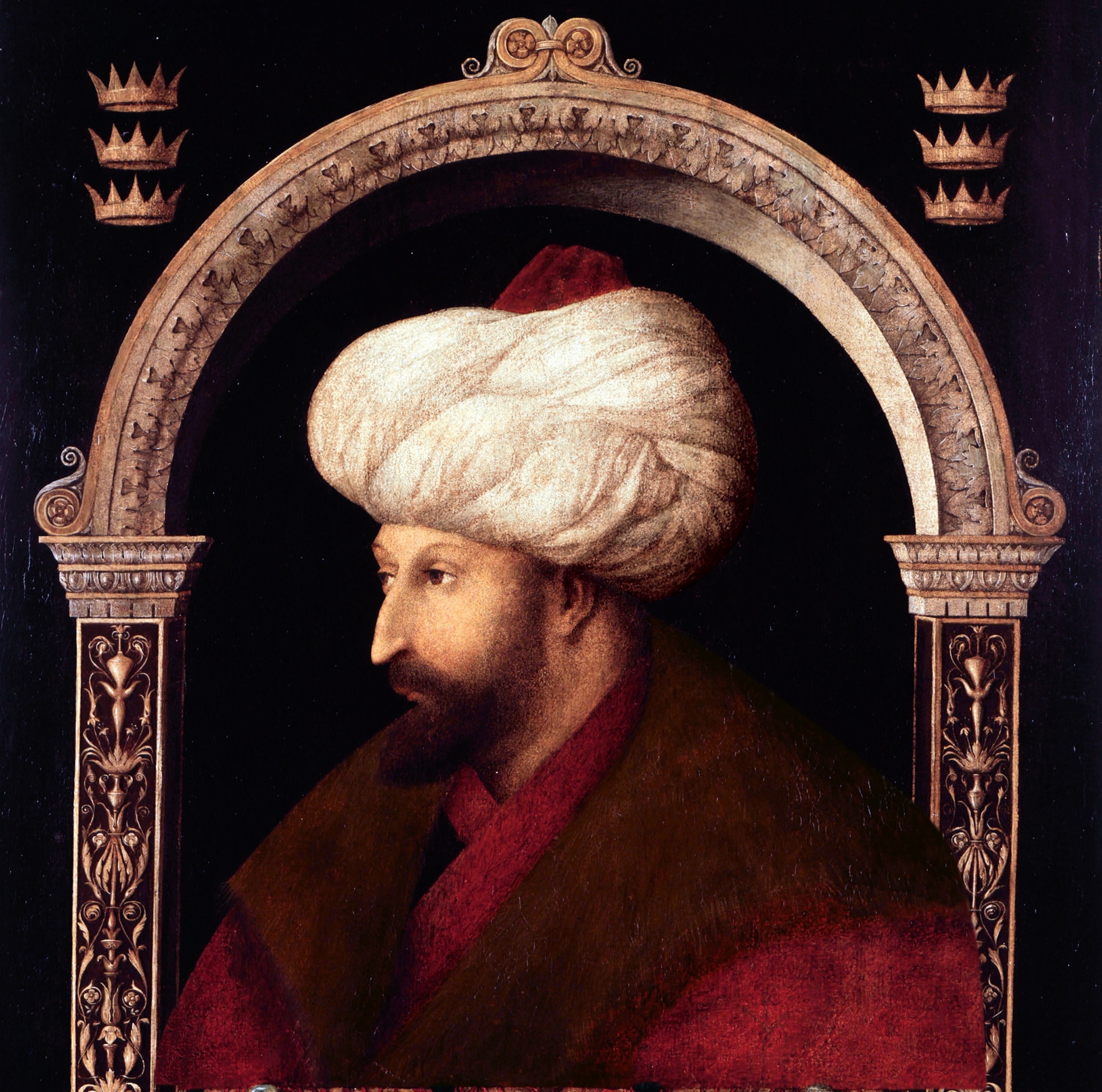 Vlad III’s archenemy Sultan Mehmed II had this portrait painted in 1480 by Gentile Bellini, an Italian painter of the Venetian school. It's now at the National Gallery in London.