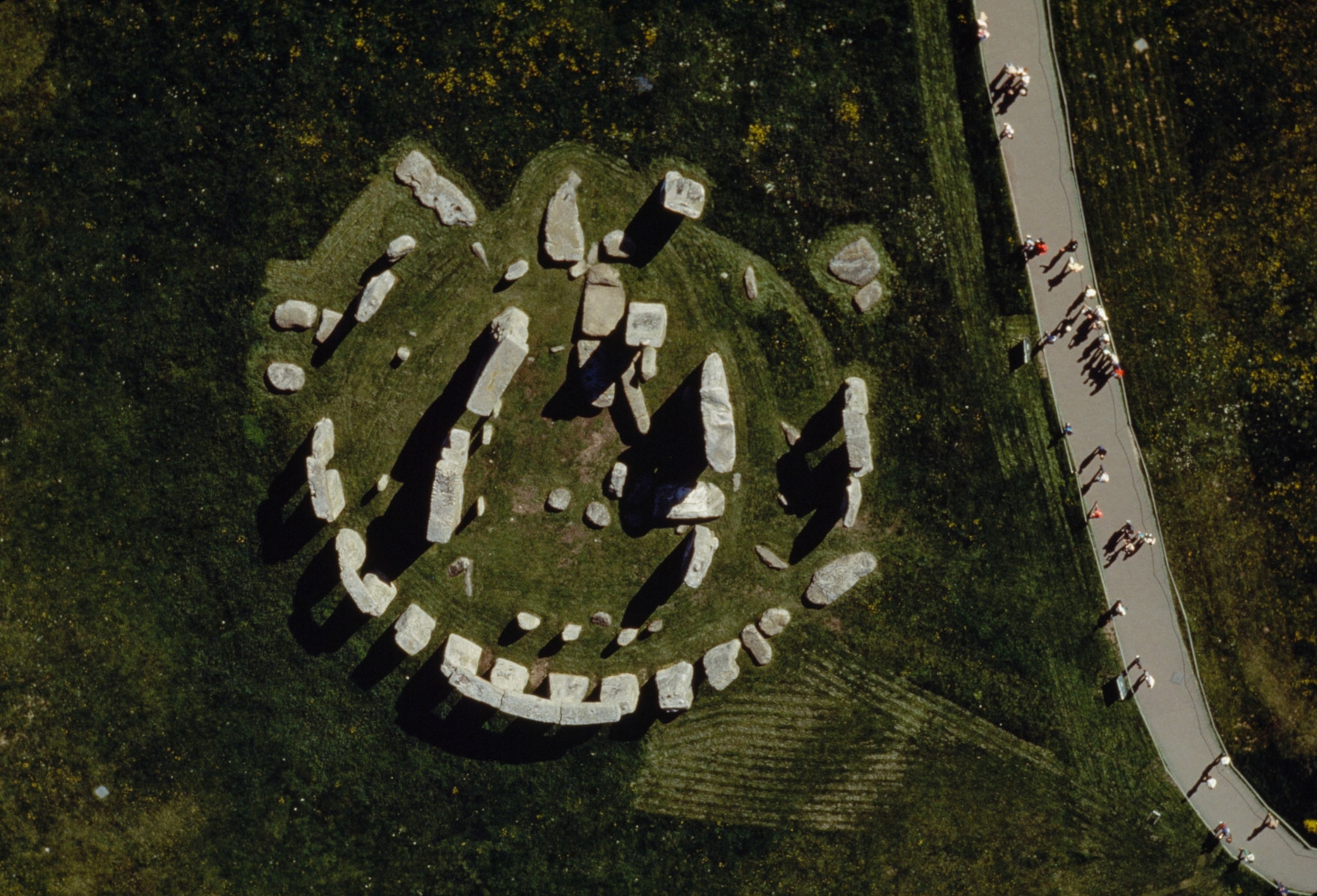Stonehenge seen from the sky