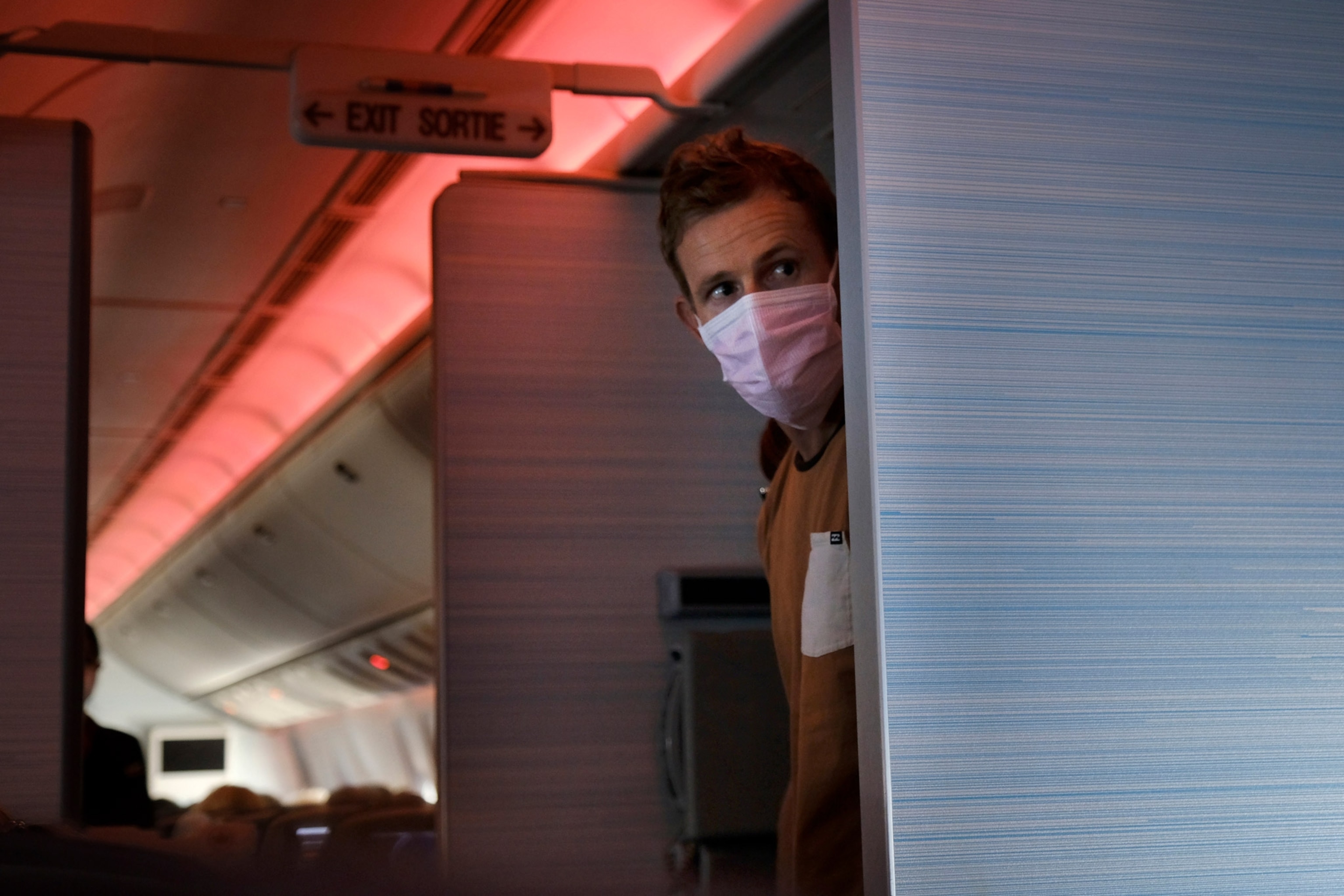 people on a flight from Sydney