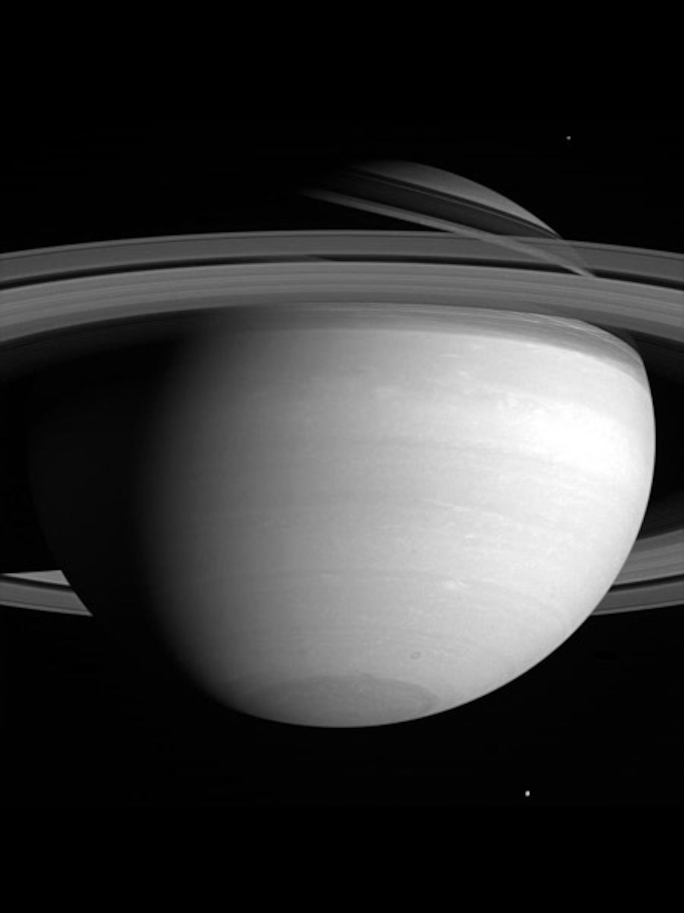 Saturn and its moons