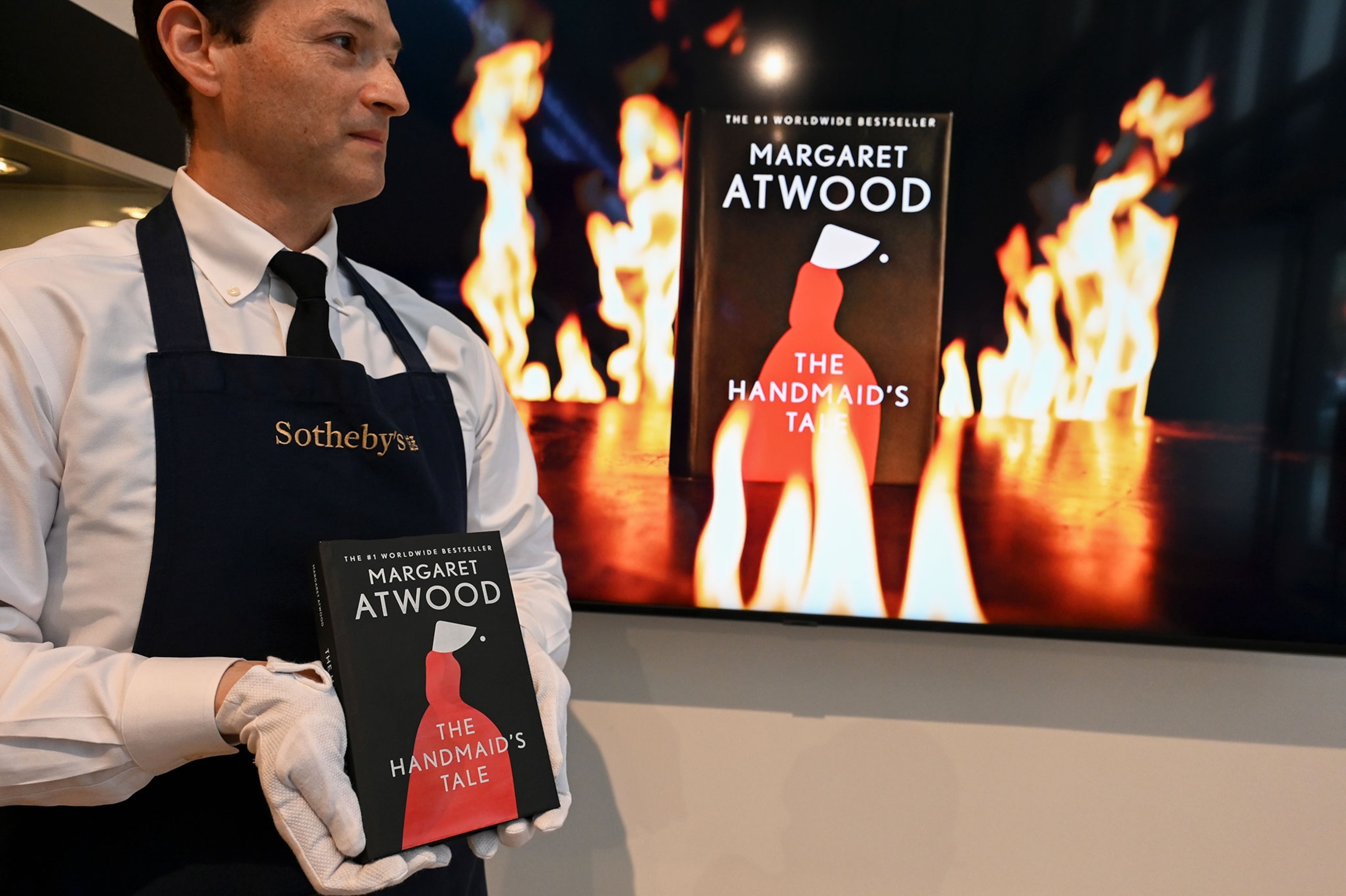 Margaret Atwood's "unburnable" copy of the Handmaid's Tale at a Sotheby's auction