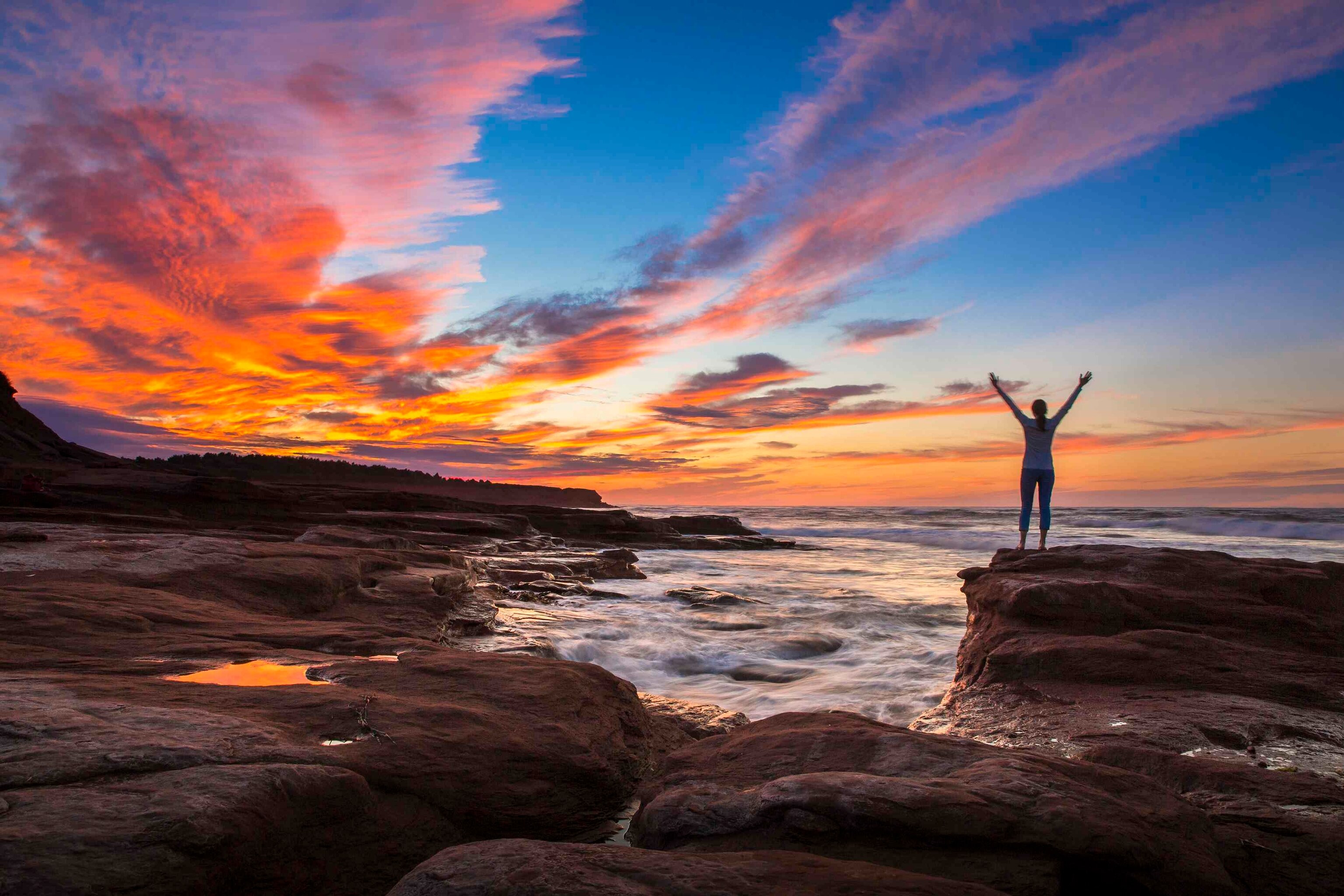 Sunset at Cavendish Beach