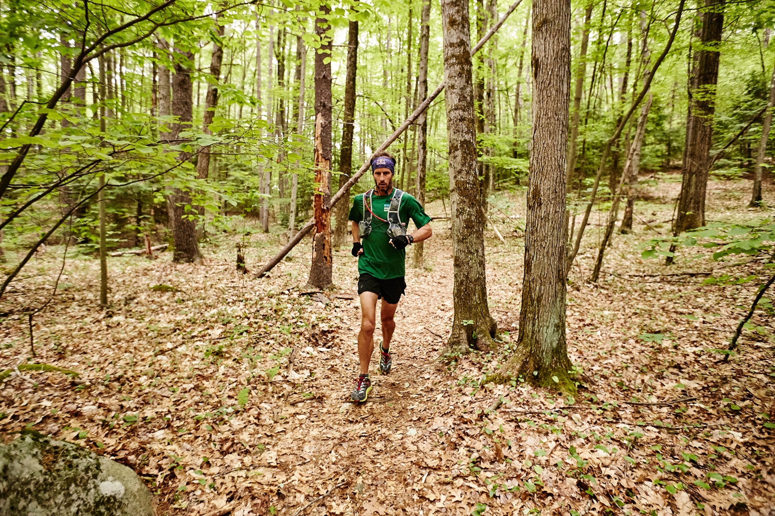 Karl Metzler running on the Appalachian Trail