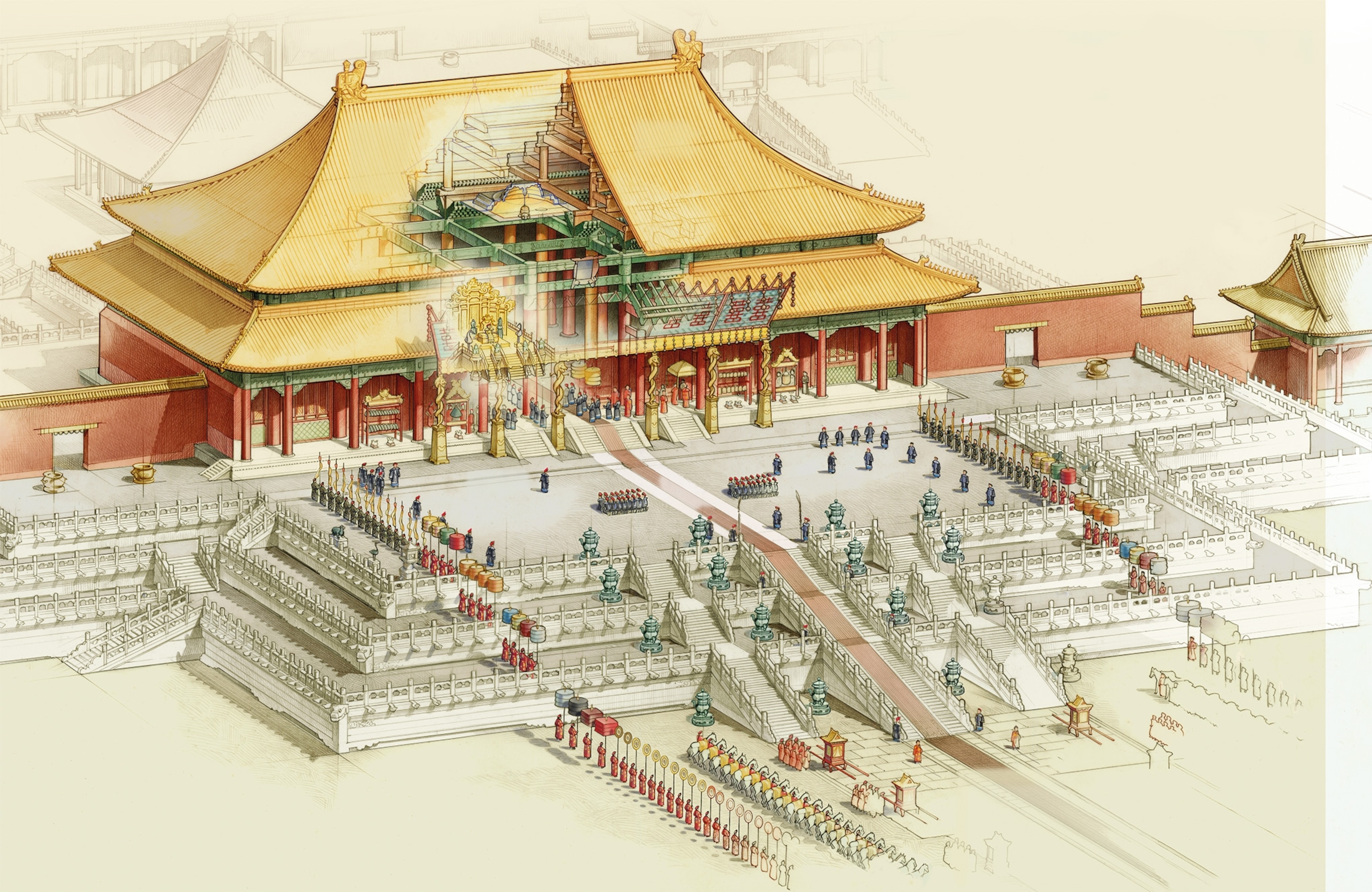 An illustration of the Hall of Supreme Harmony