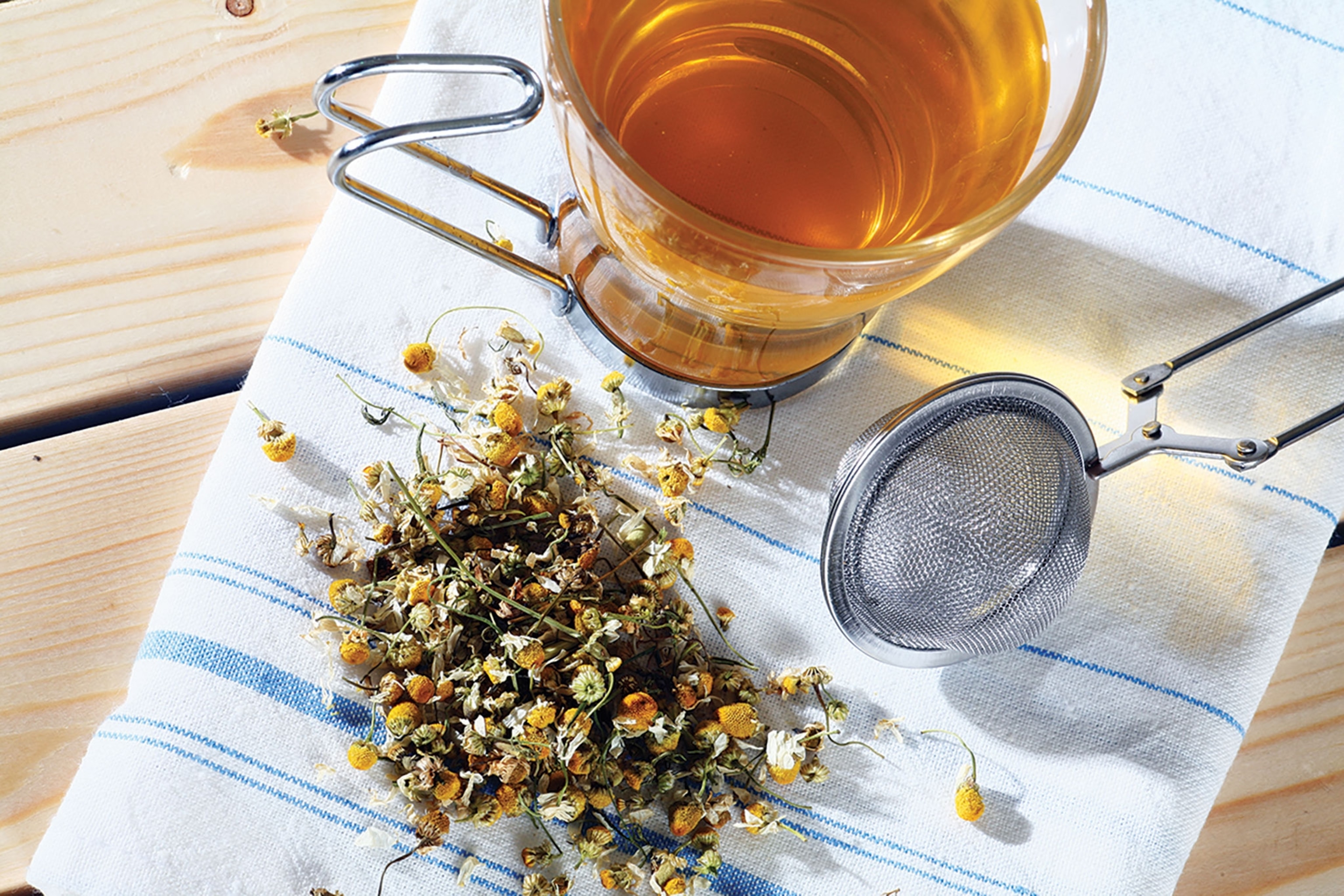 Camomile can cool and repair the body in teas and ointments.
