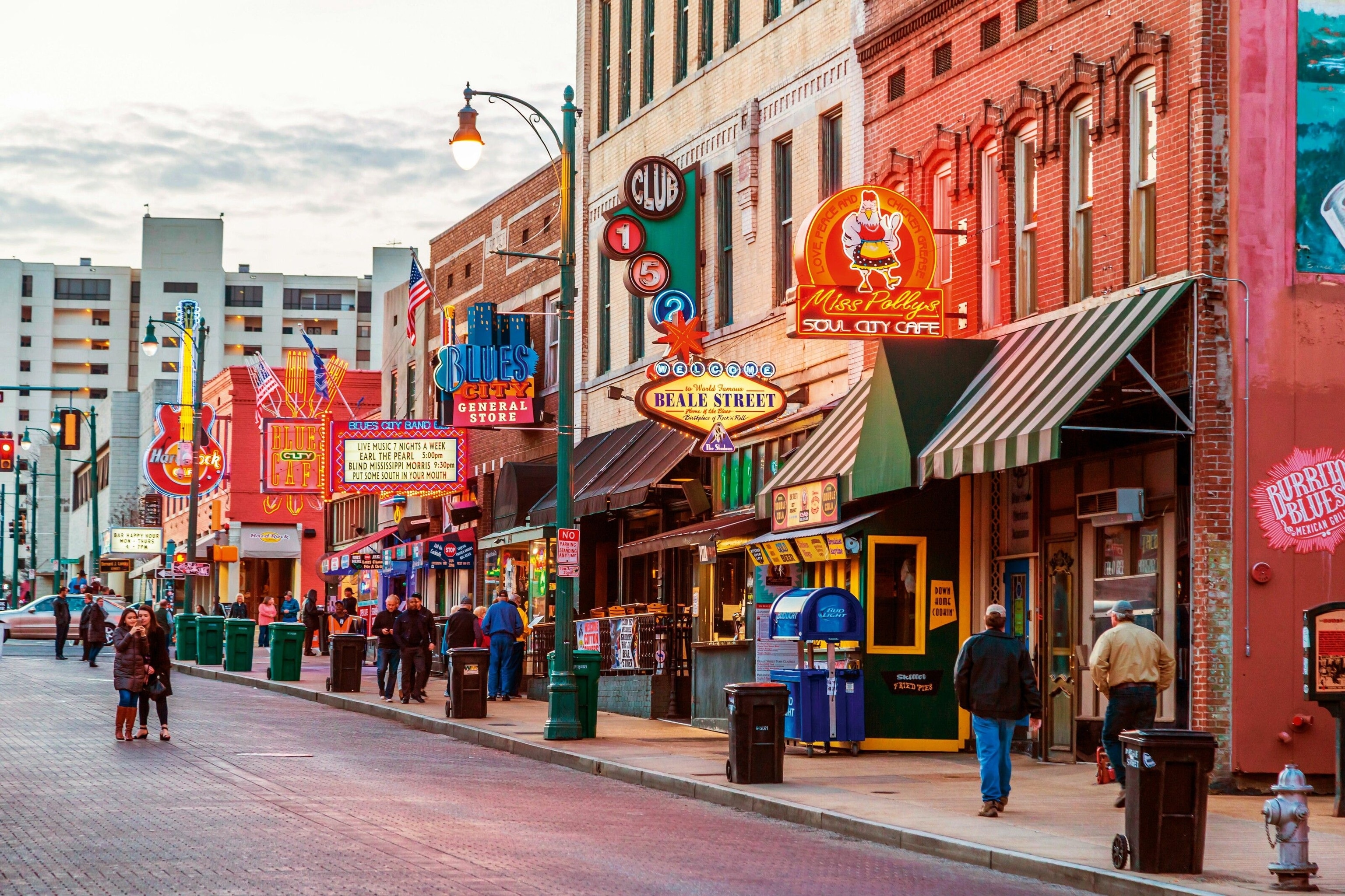 Historic Beale Street, known as the ‘Home of the Blues’.