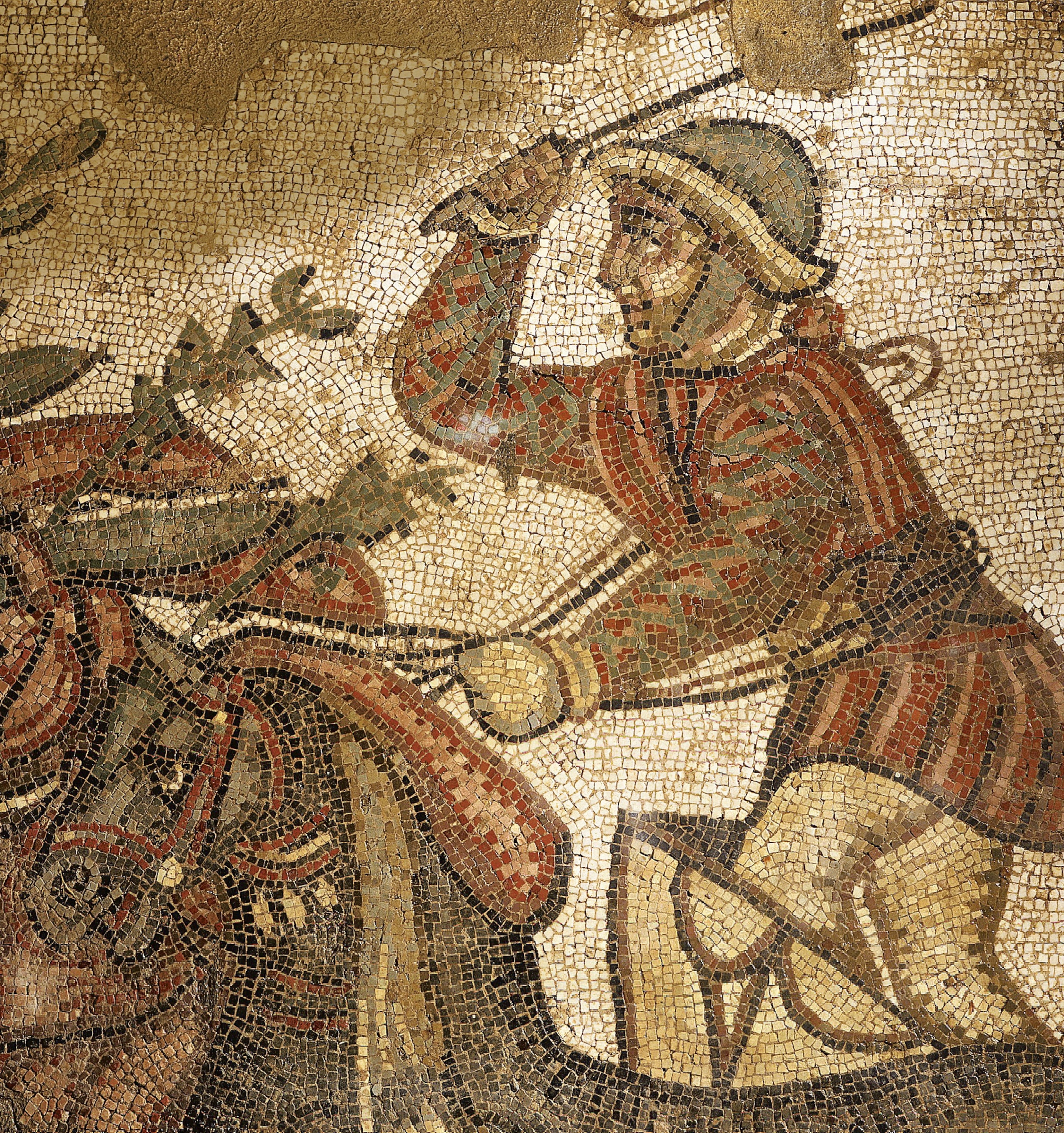 Elagabalus depicted in a third-century mosaic from Sicily