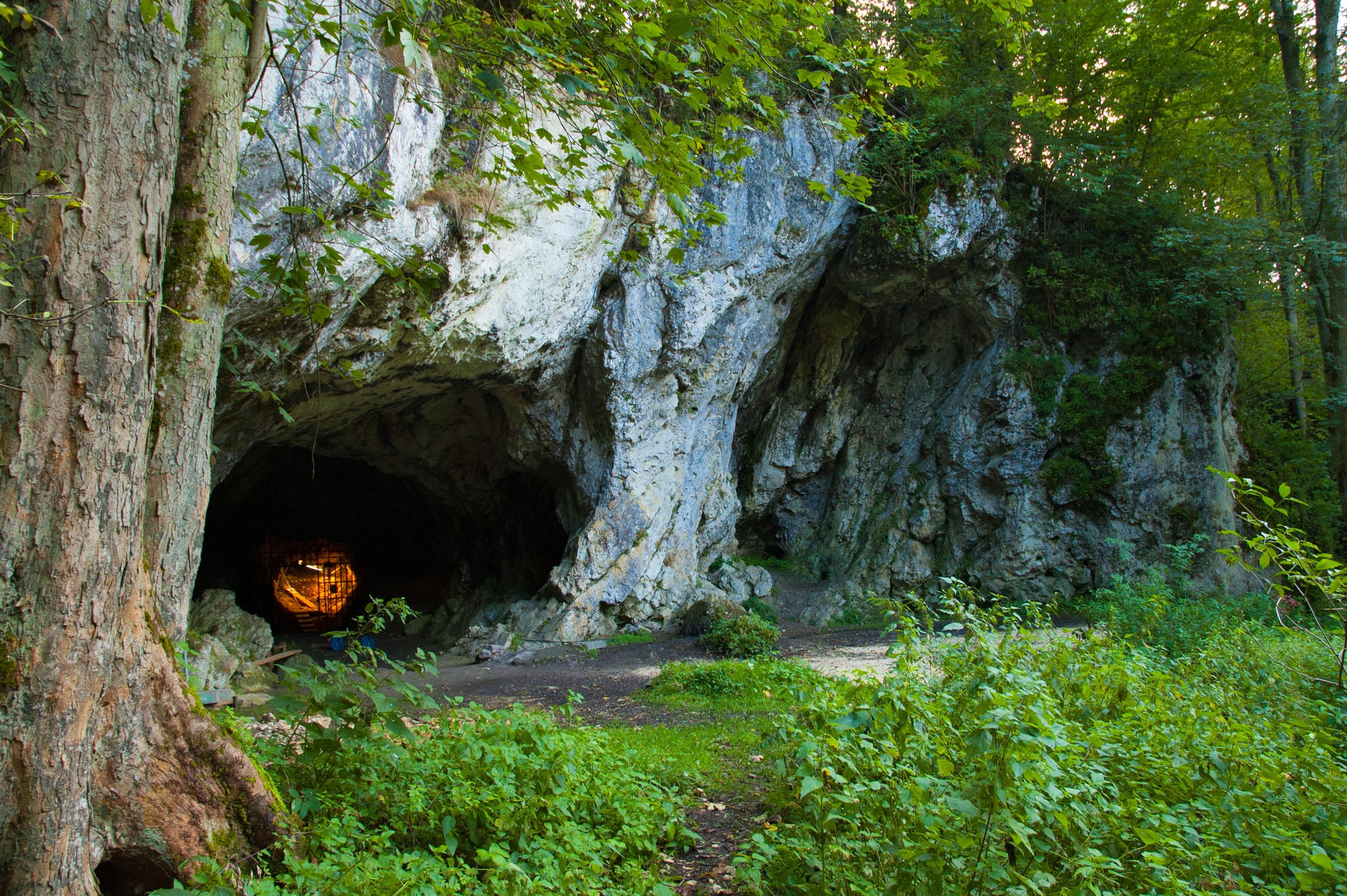 the front view of Hohlenstein Stadel