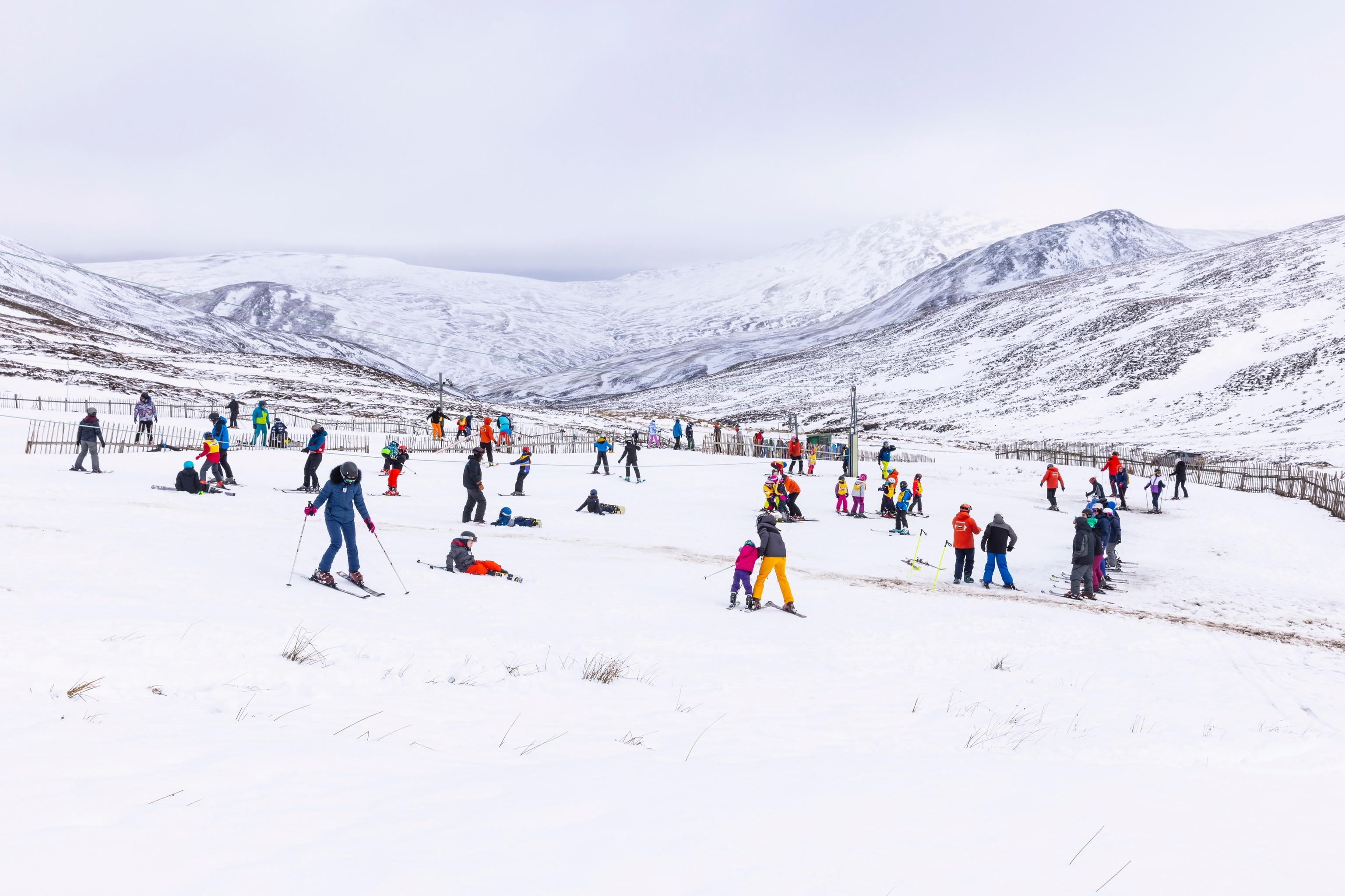 Group of people skiing