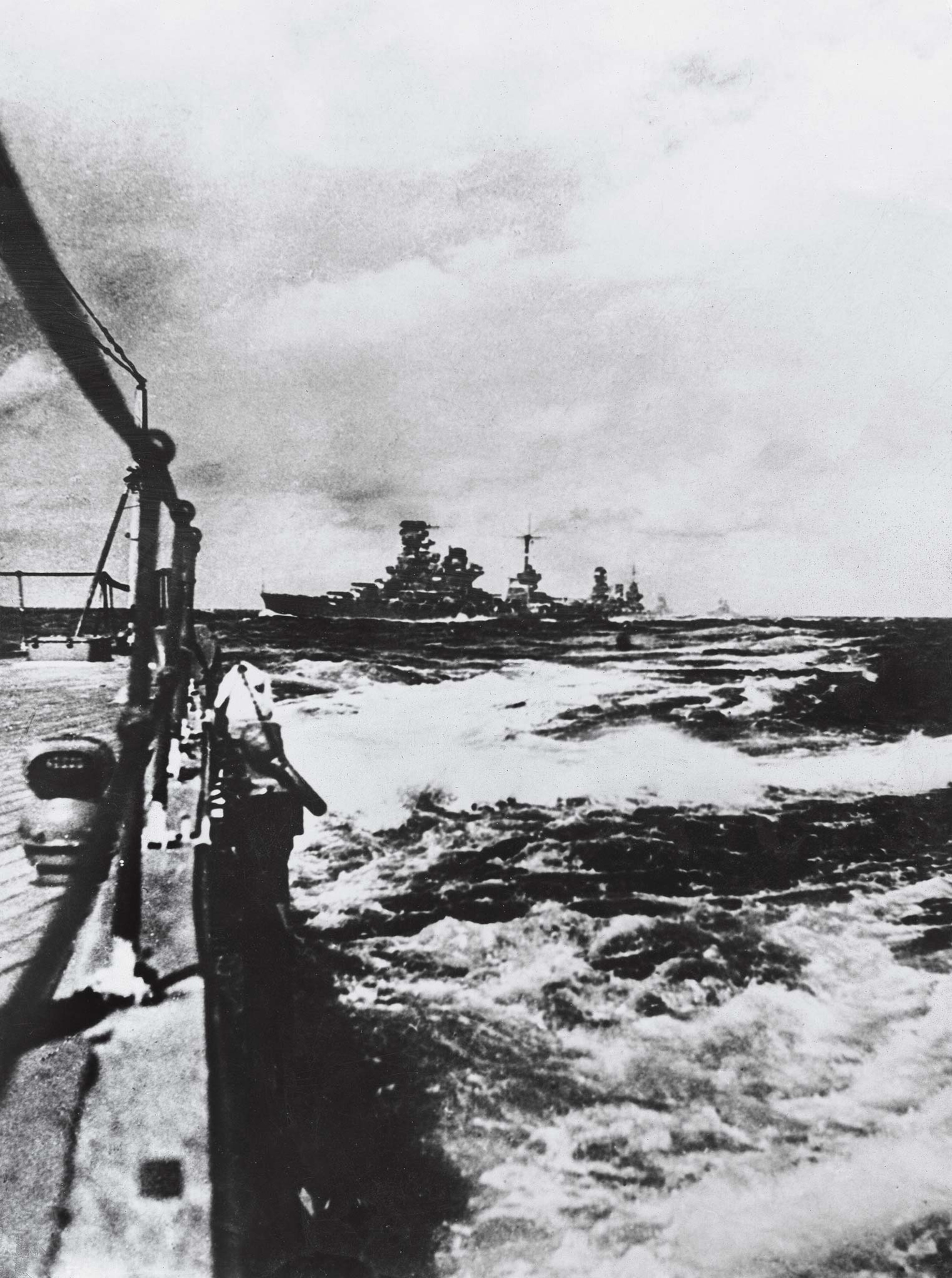 Pacific Warships of the Japanese fleet on the high seas