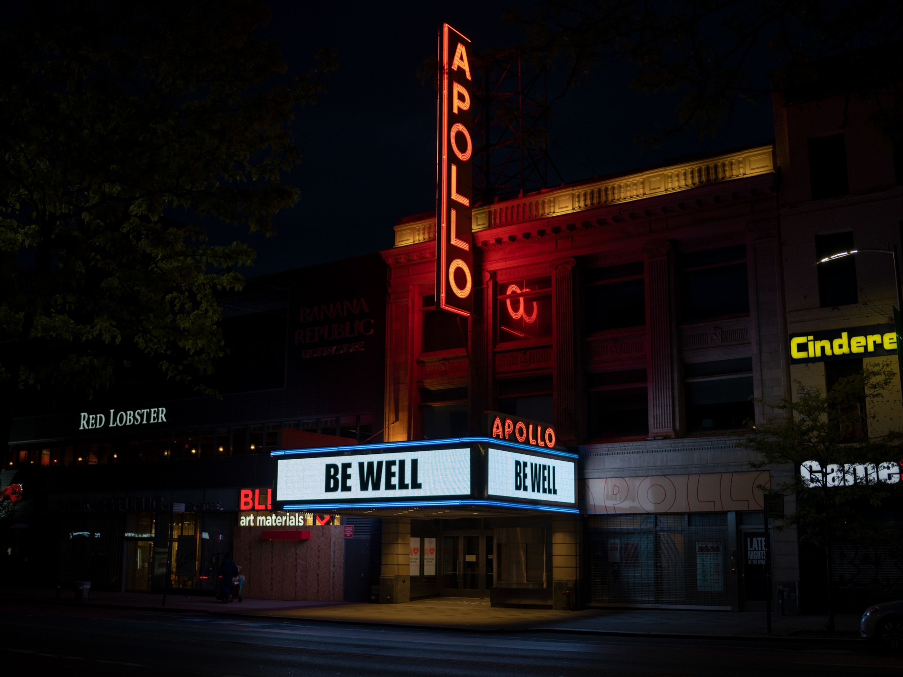 the closed Apollo Theater in New York City