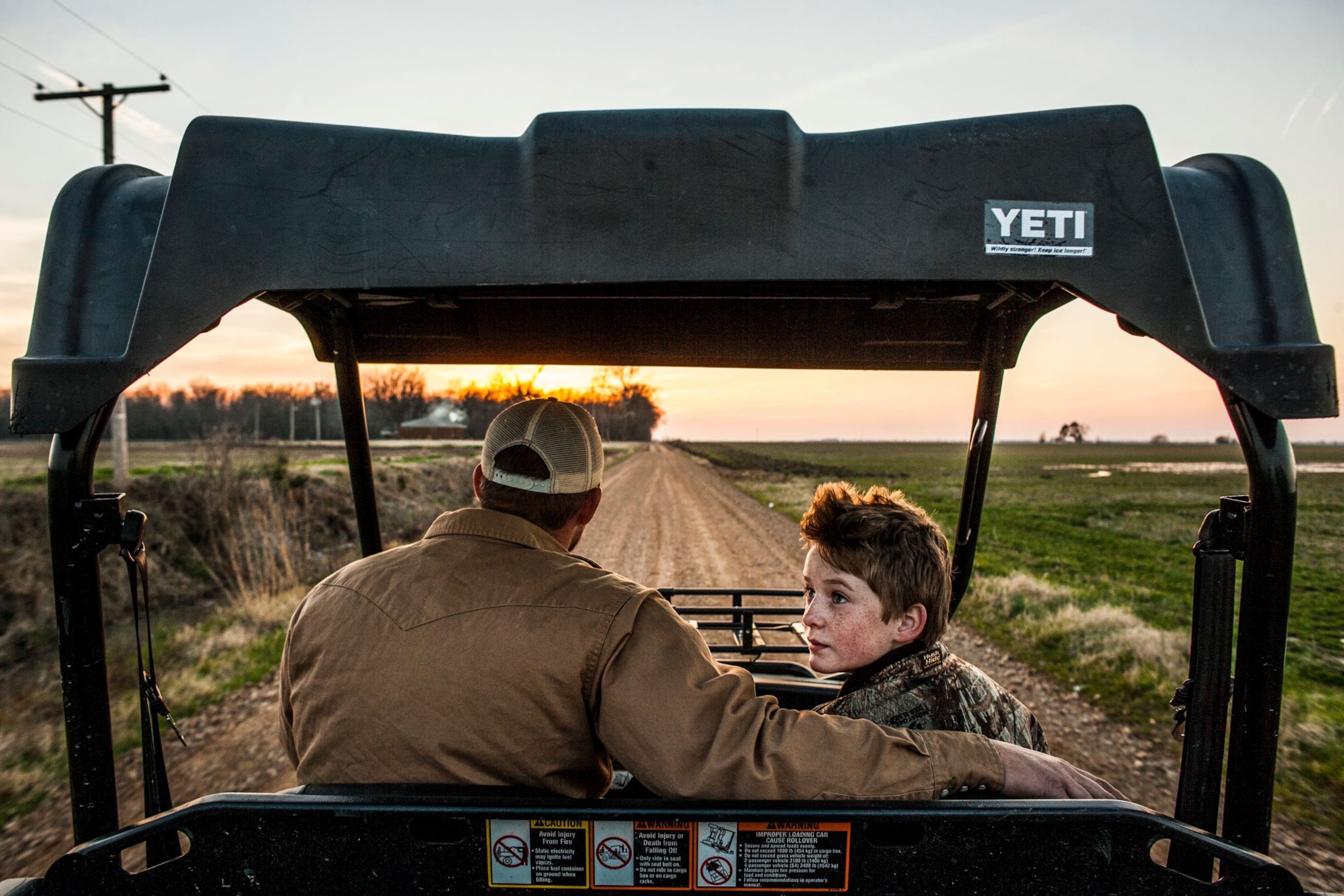 a father and his son in Arkansas