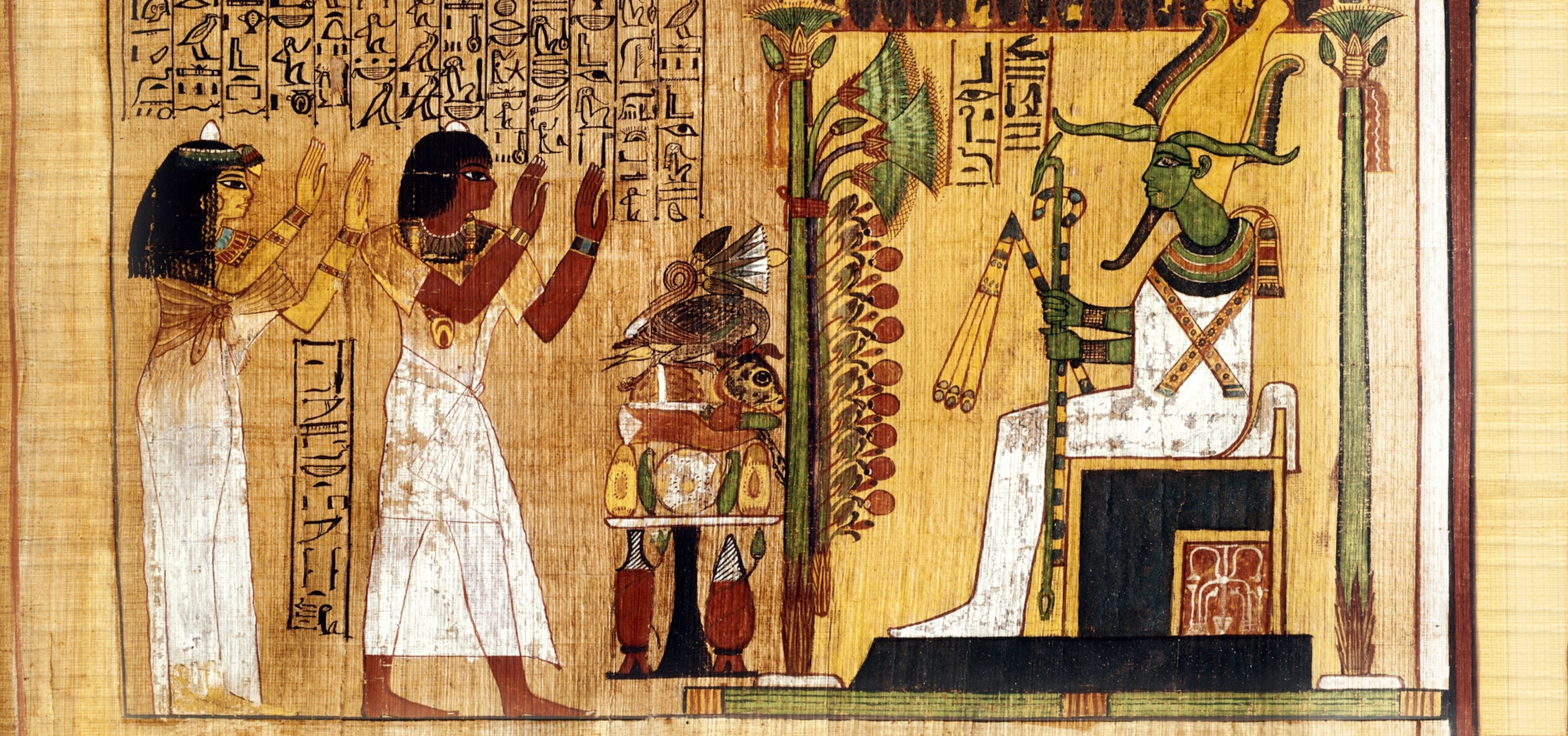 Egyptians preparing for the afterlife where Osiris would judge them