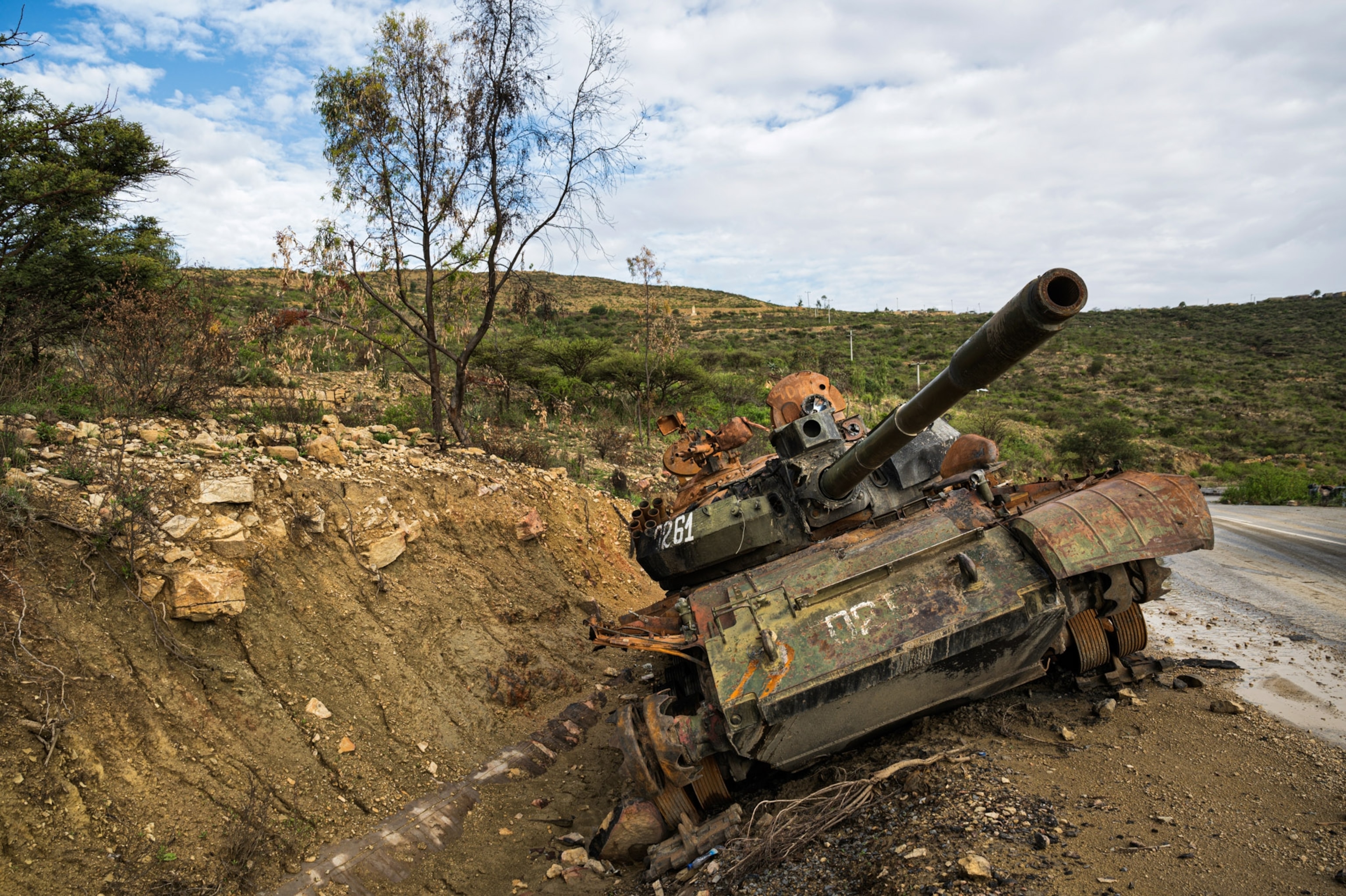 tank in the dirt