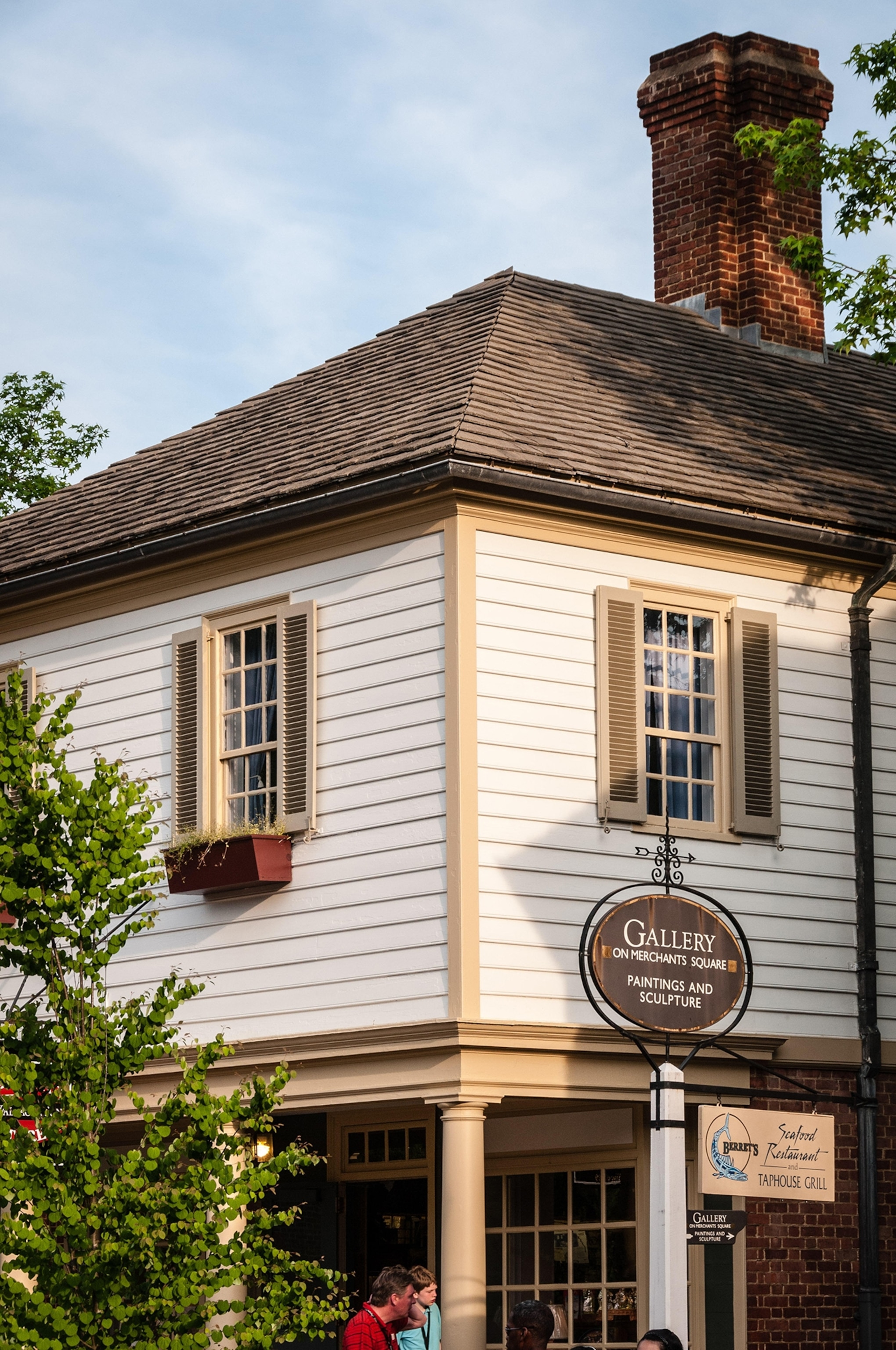 Gallery On Merchants Square, Duke of Gloucester Street, Colonial Williamsburg, Virginia.