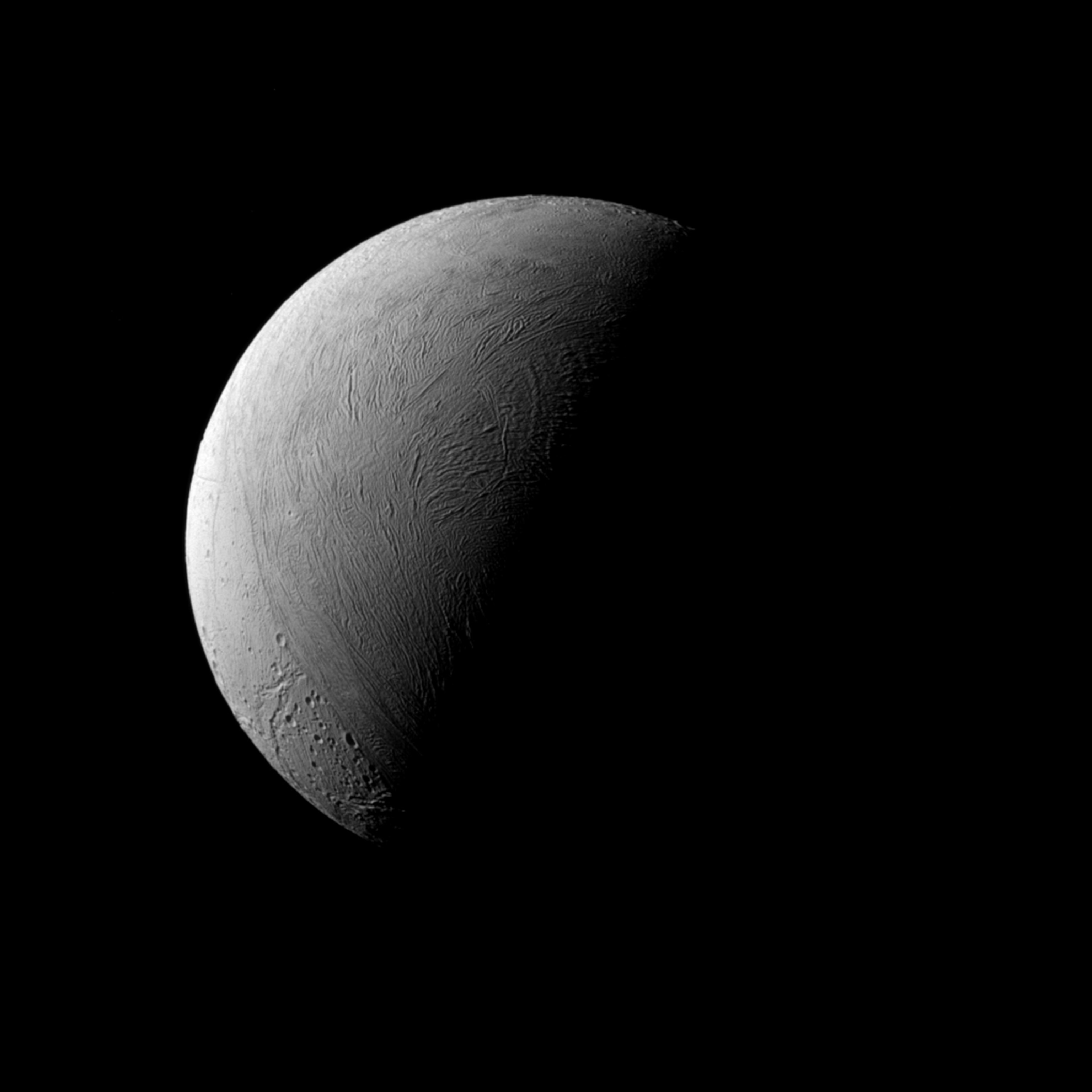 Enceladus, a moon of Saturn