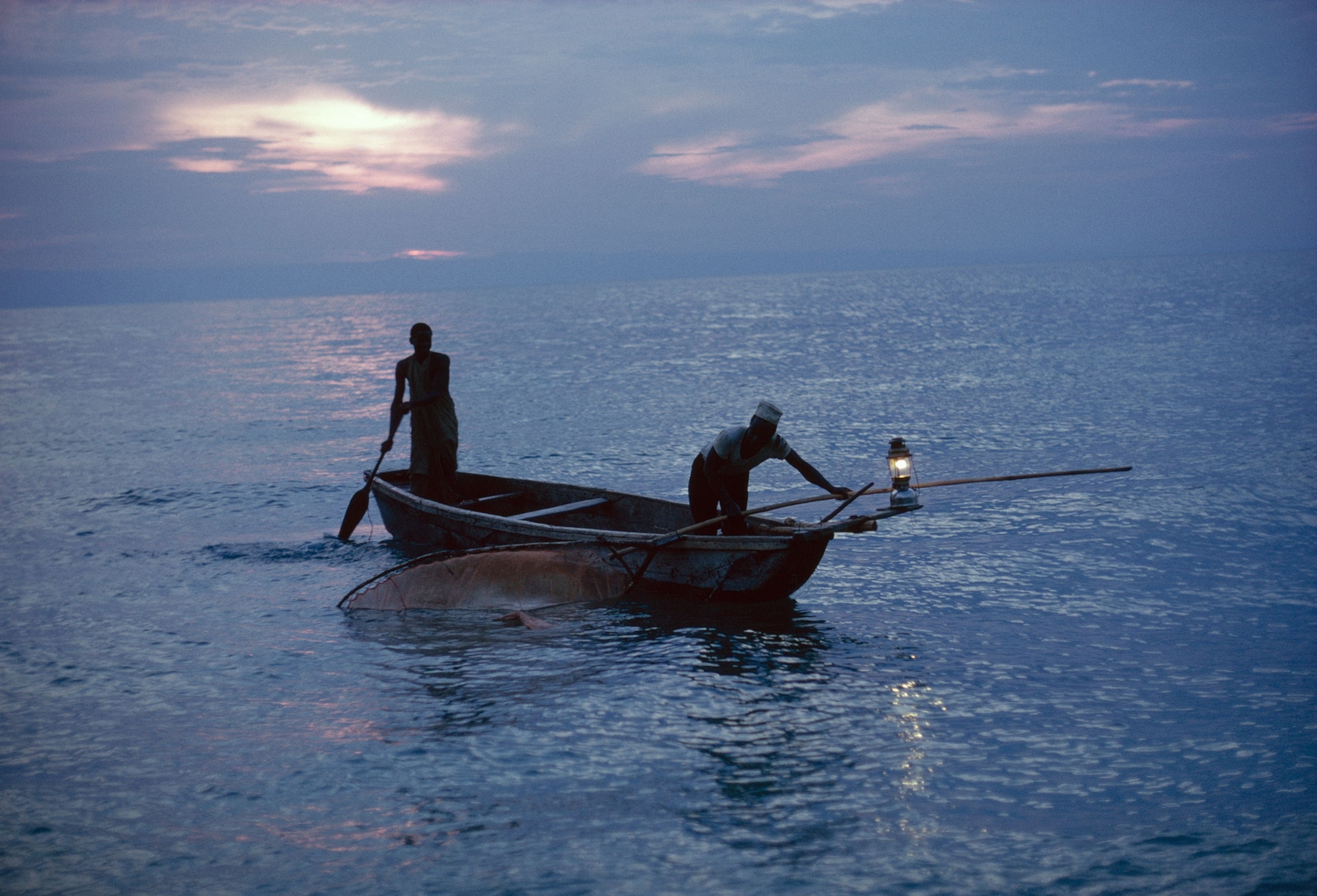fishermen on Lake Tanganyika