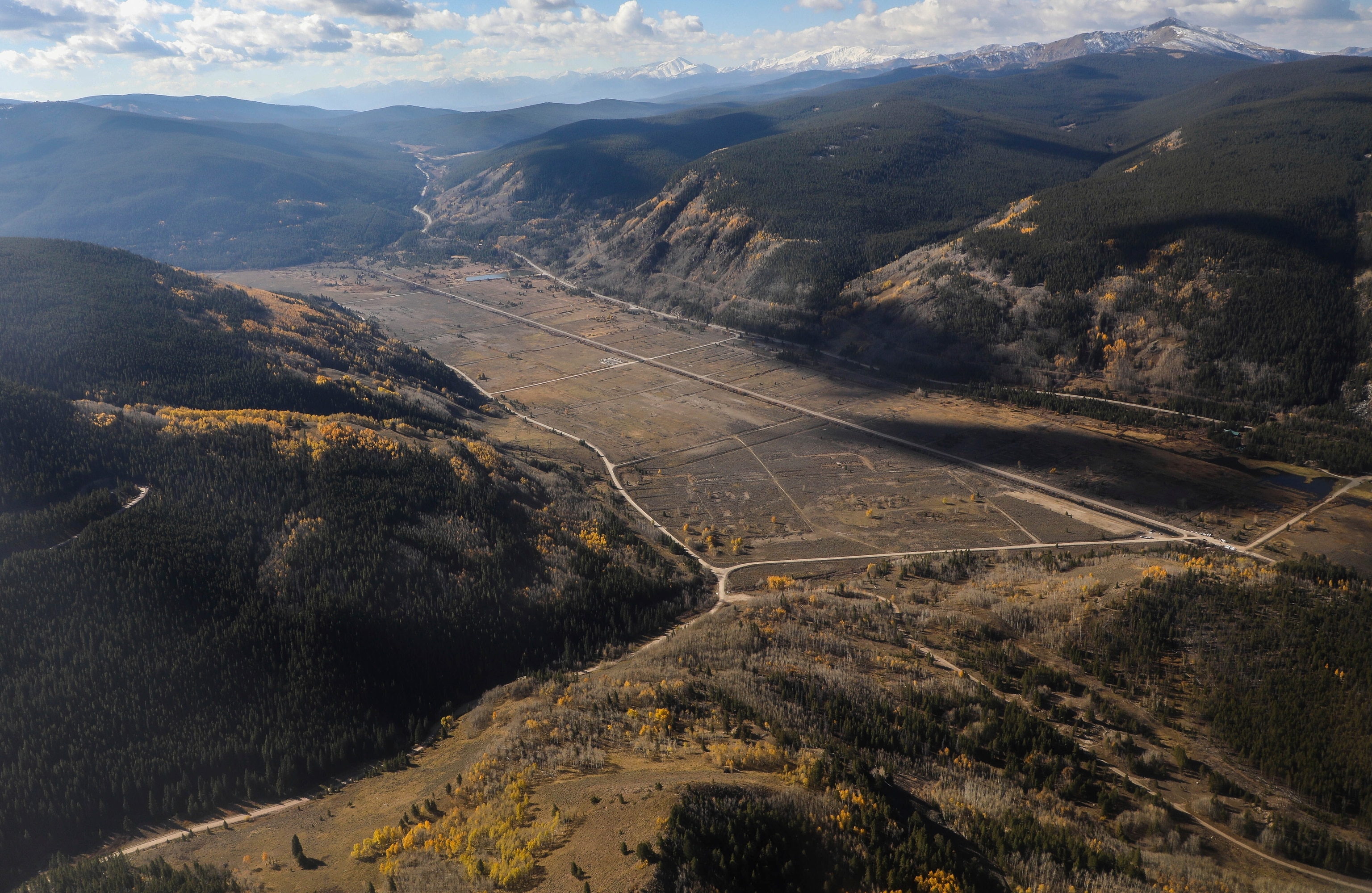 An aerial view of Camp Hale