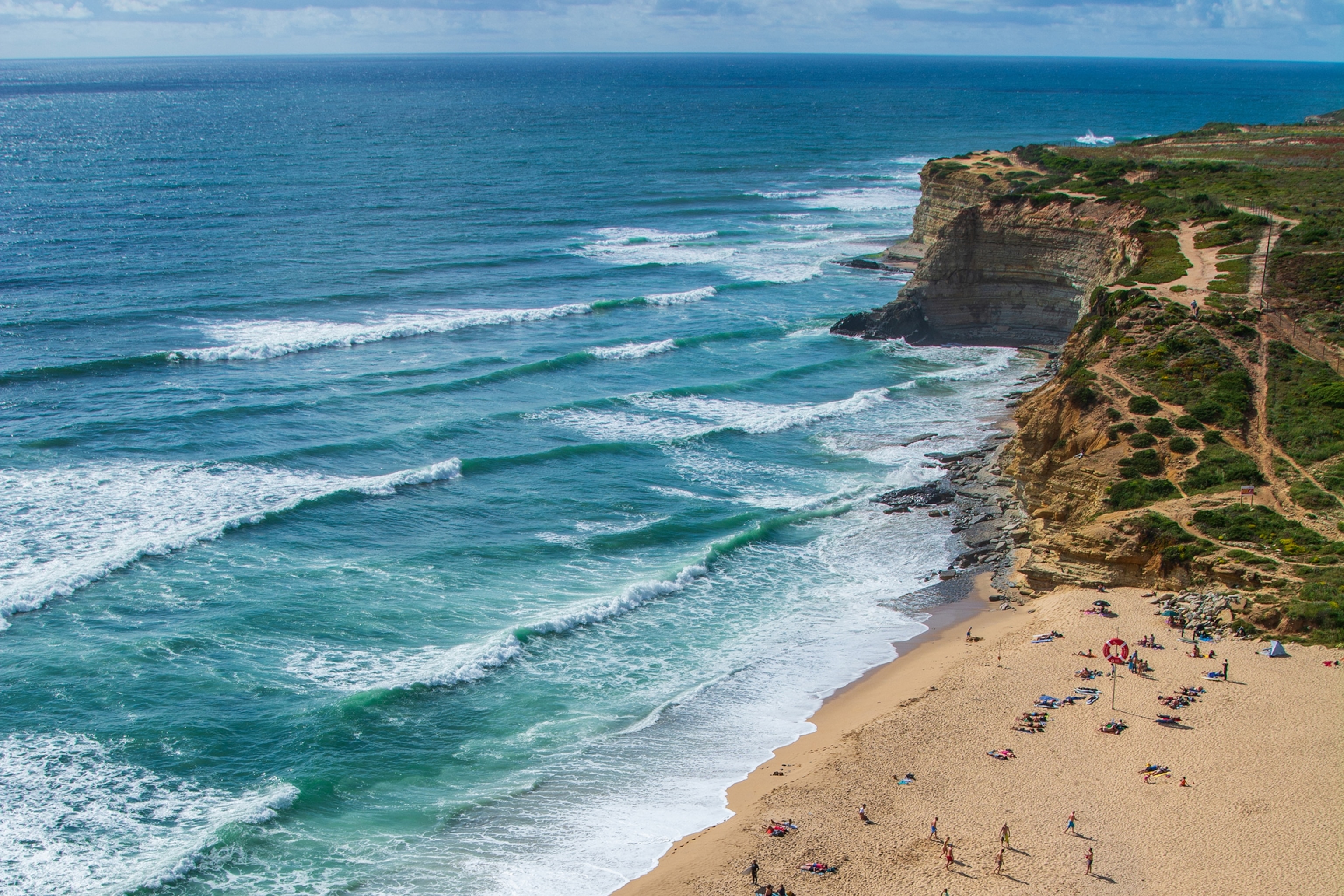 A beach and coastline