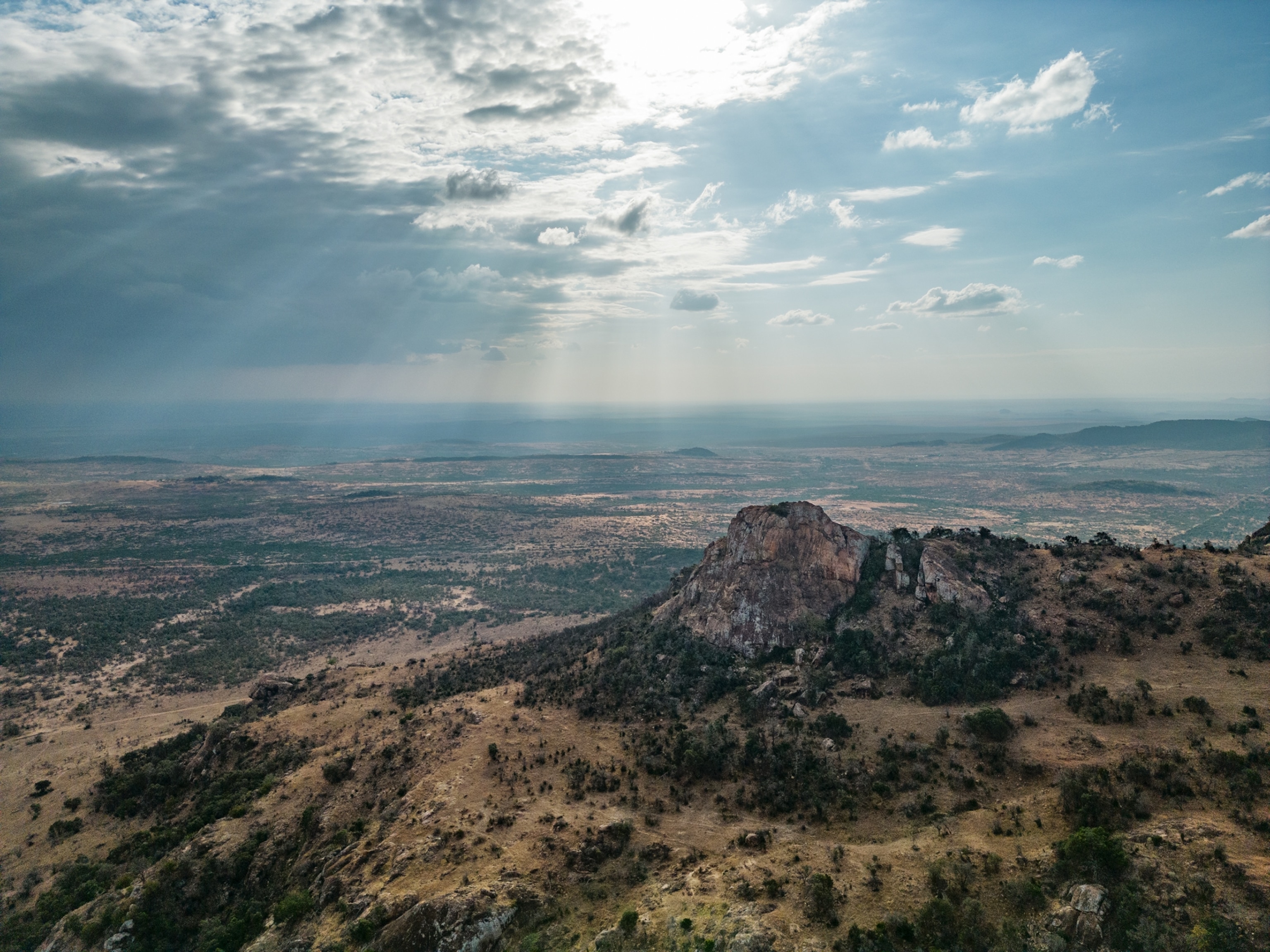 A view across the Lolldaiga Hills, Kenya