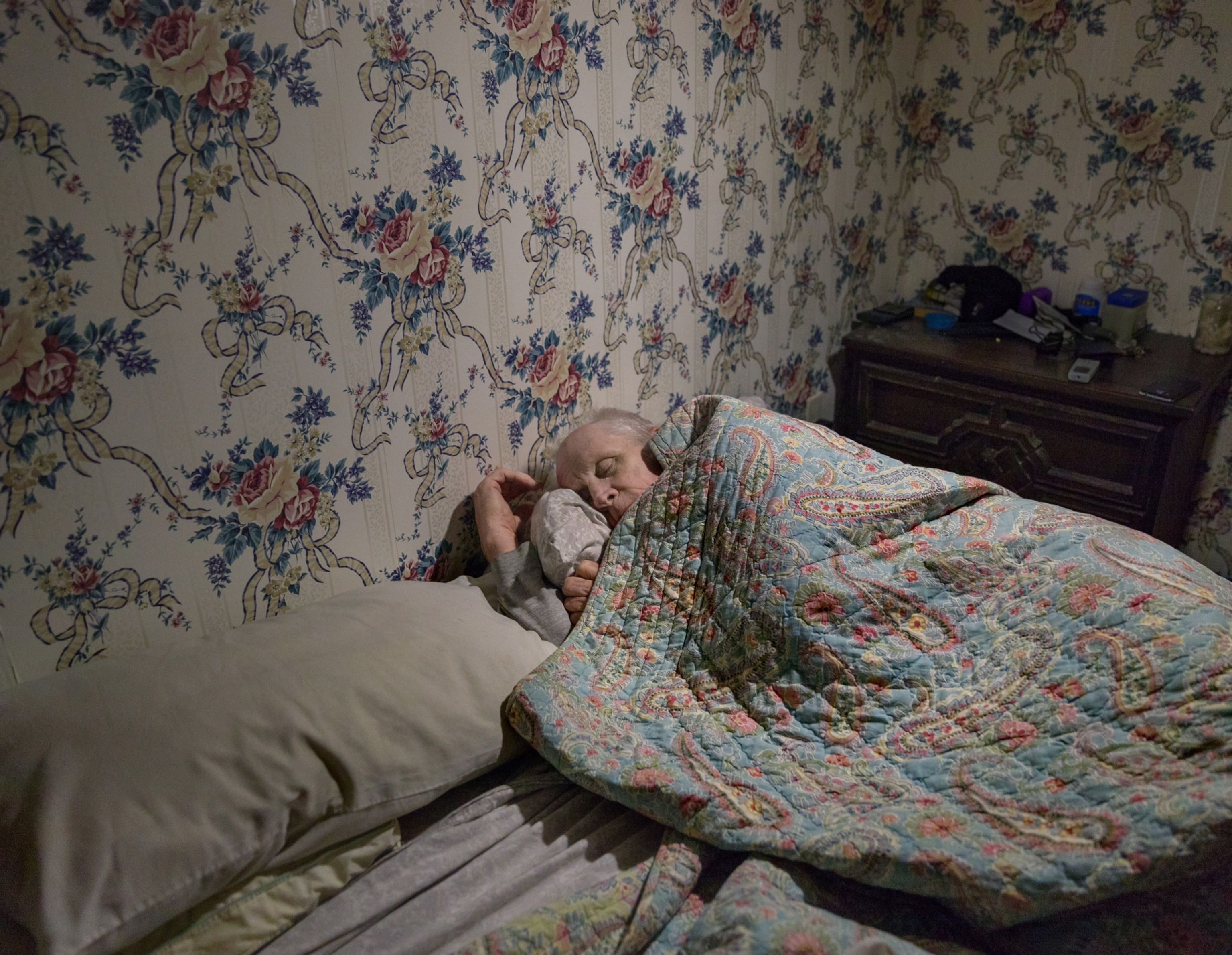 a person sleeping