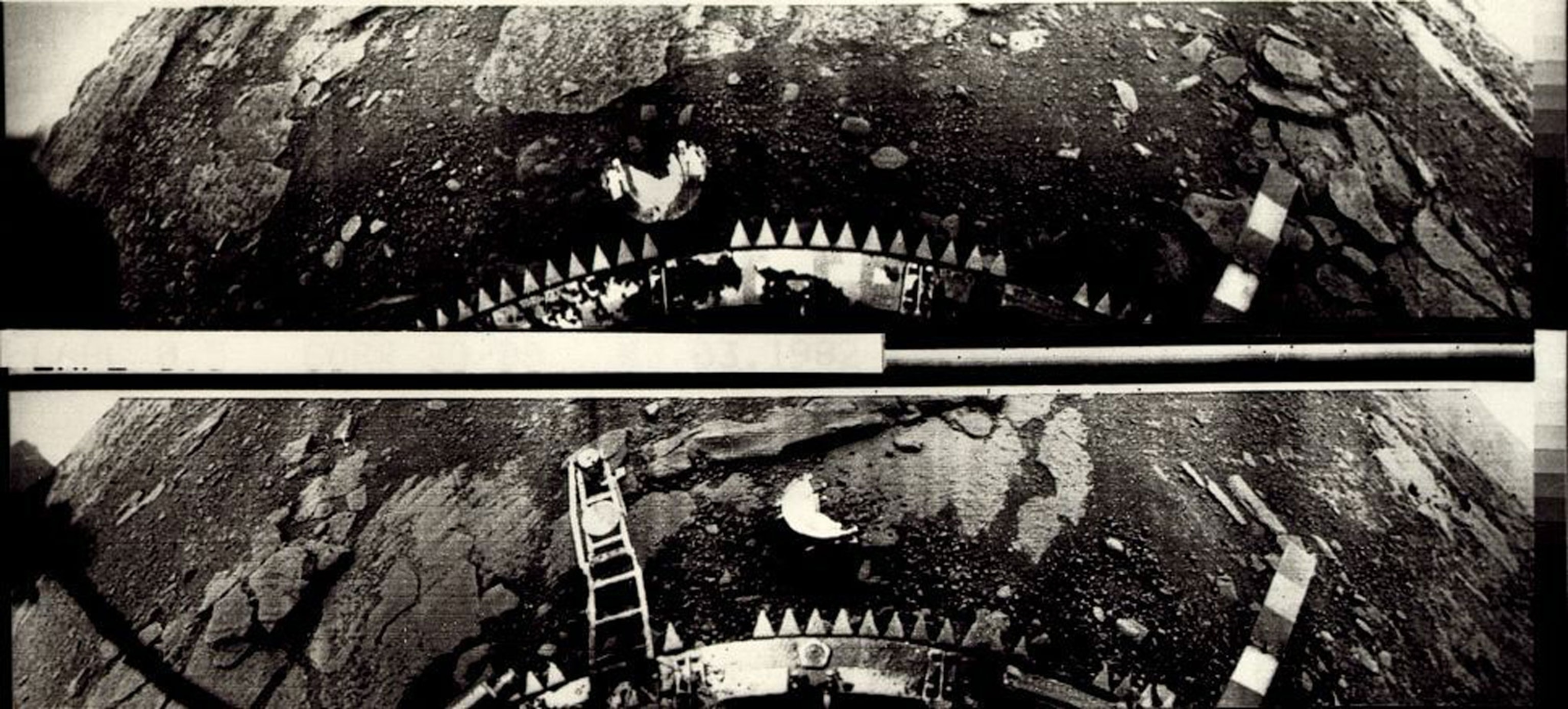 Venera 13 Lander images of the surface of Venus.