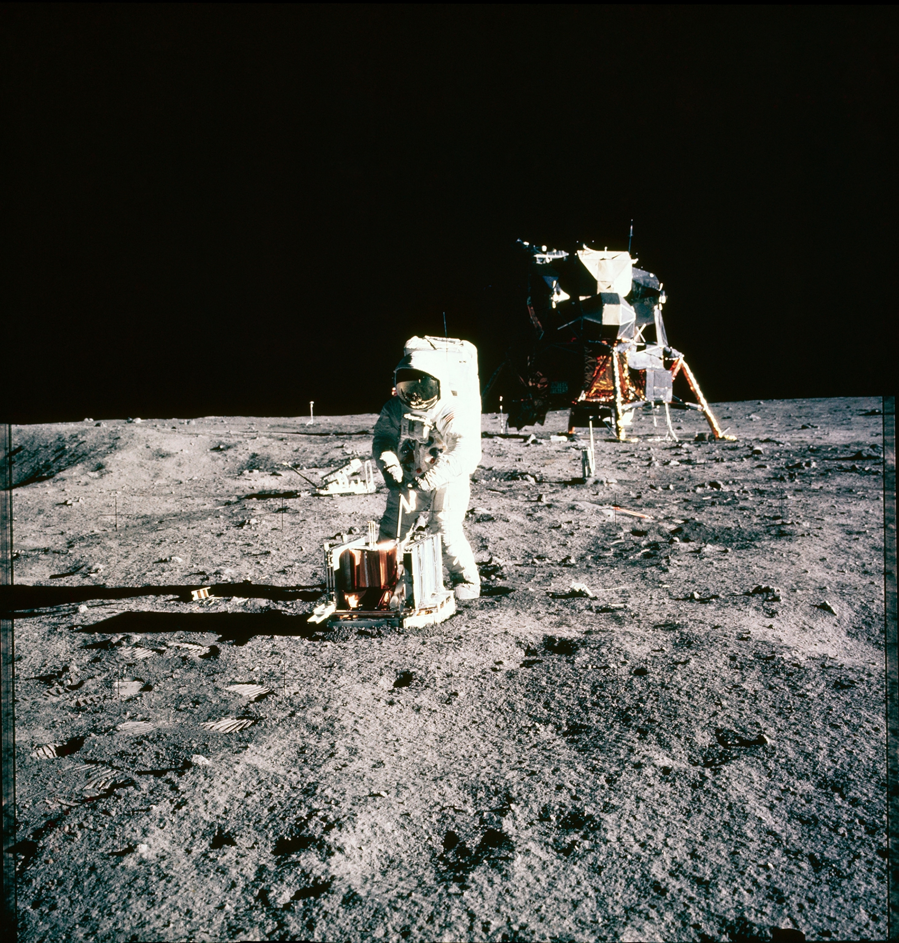 a man on the moon
