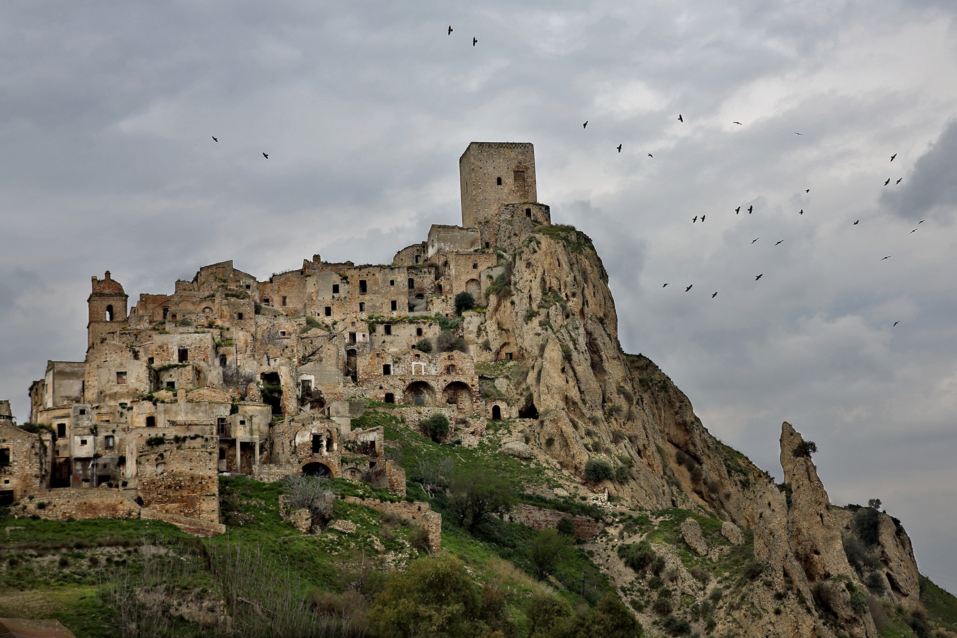an abandoned village in Italy