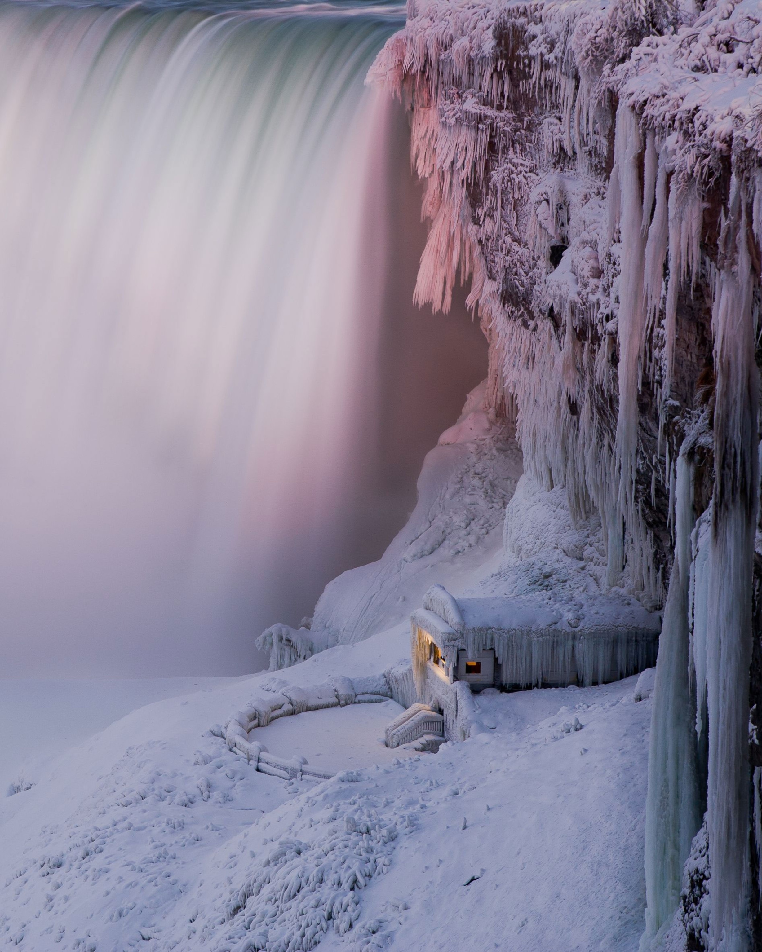 a waterfall