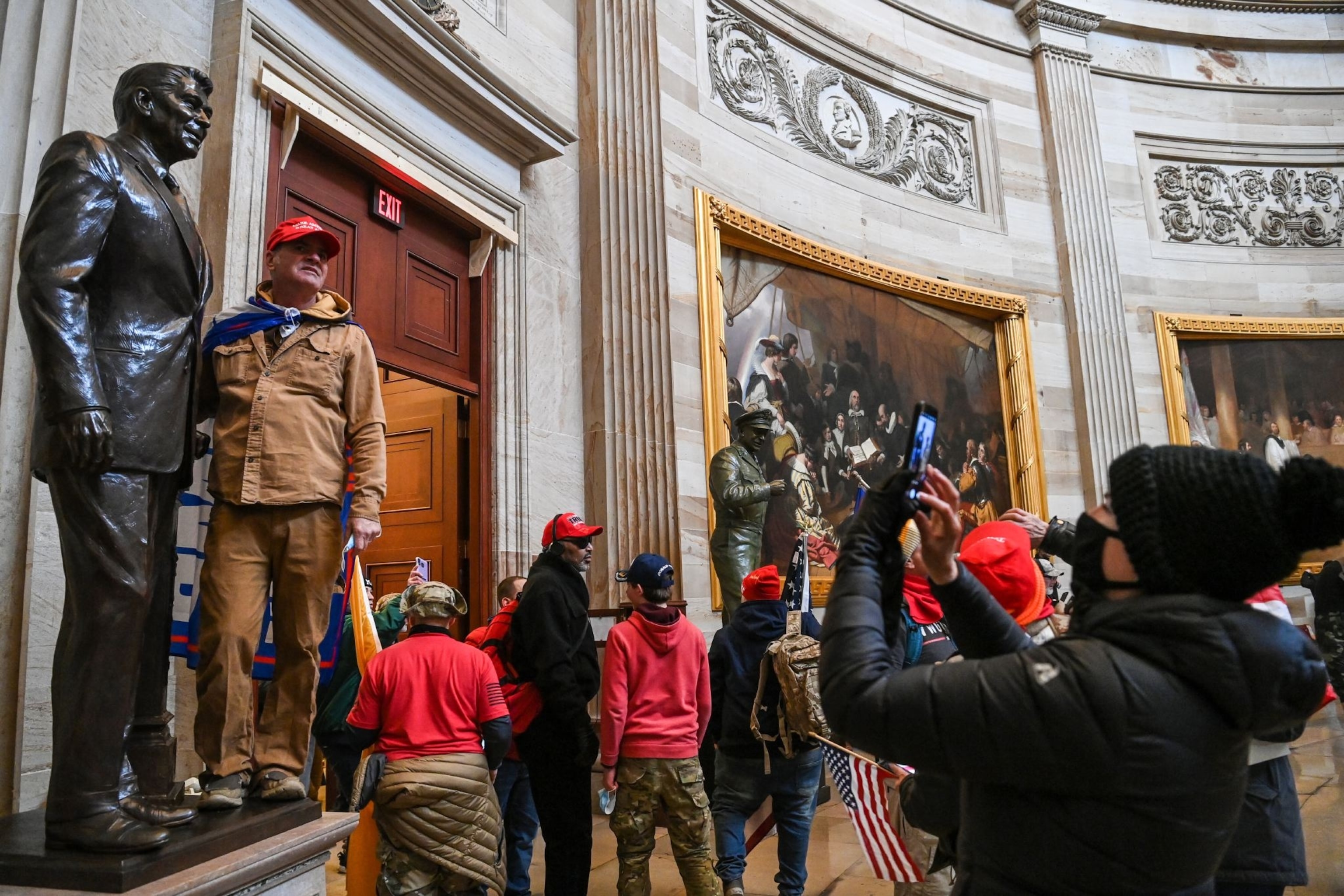Siege of U.S. Capitol building in Washington D.C.