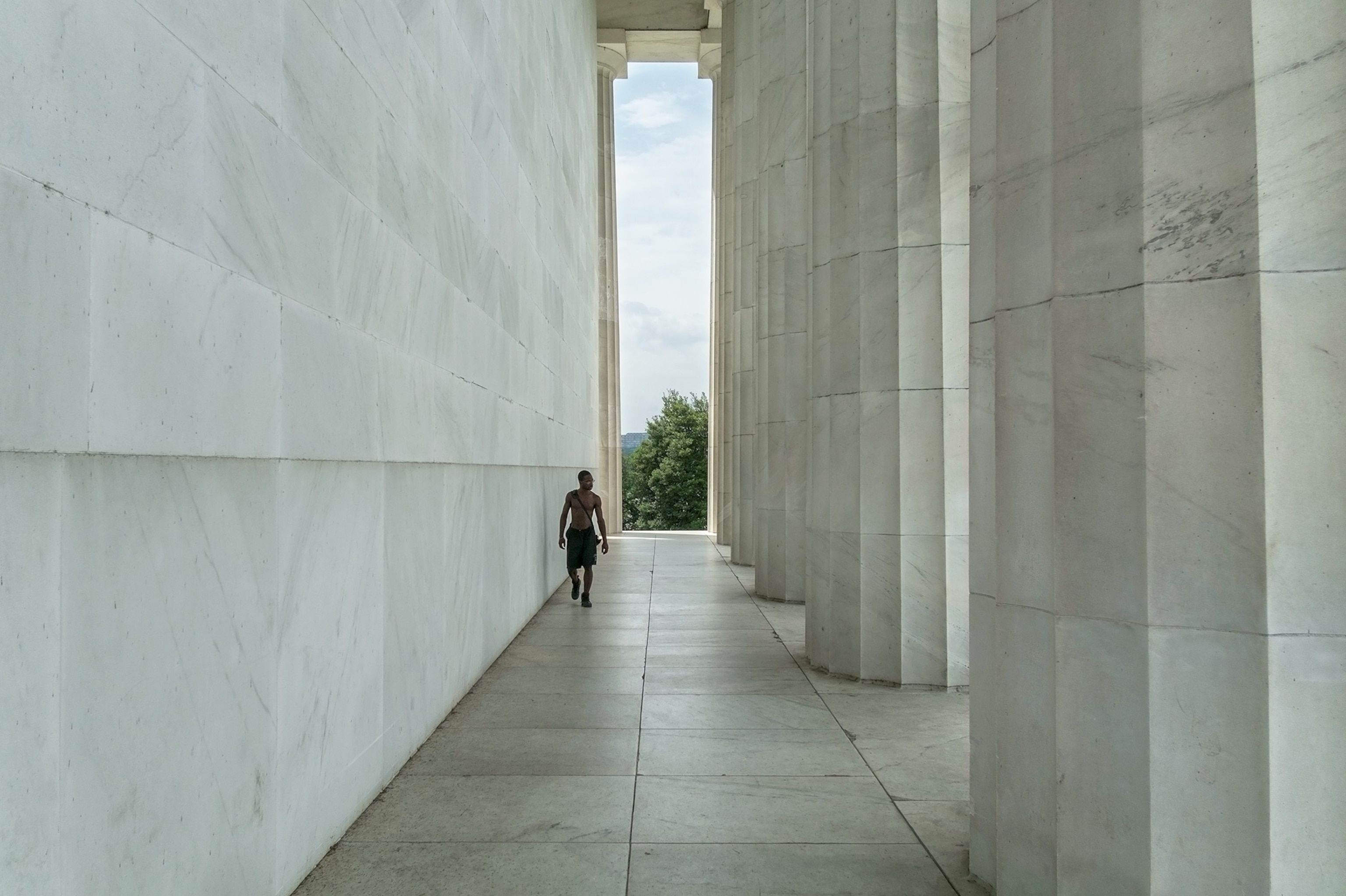 the other side of the Lincoln Memorial in Washington, DC