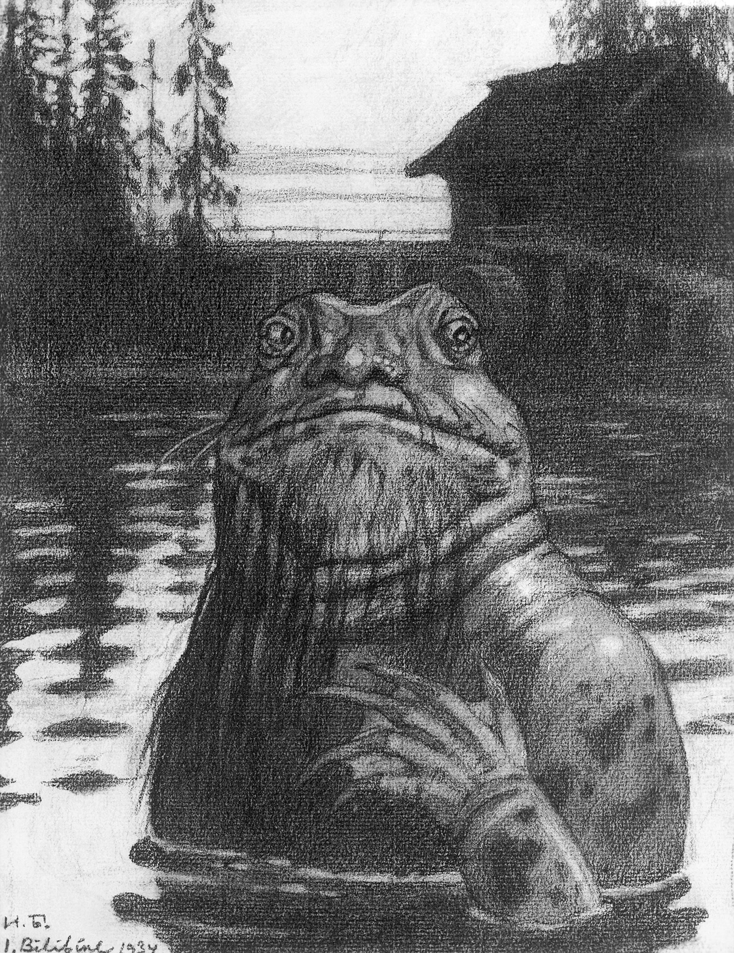 An image of the Slavic water sprite Vodyanoi