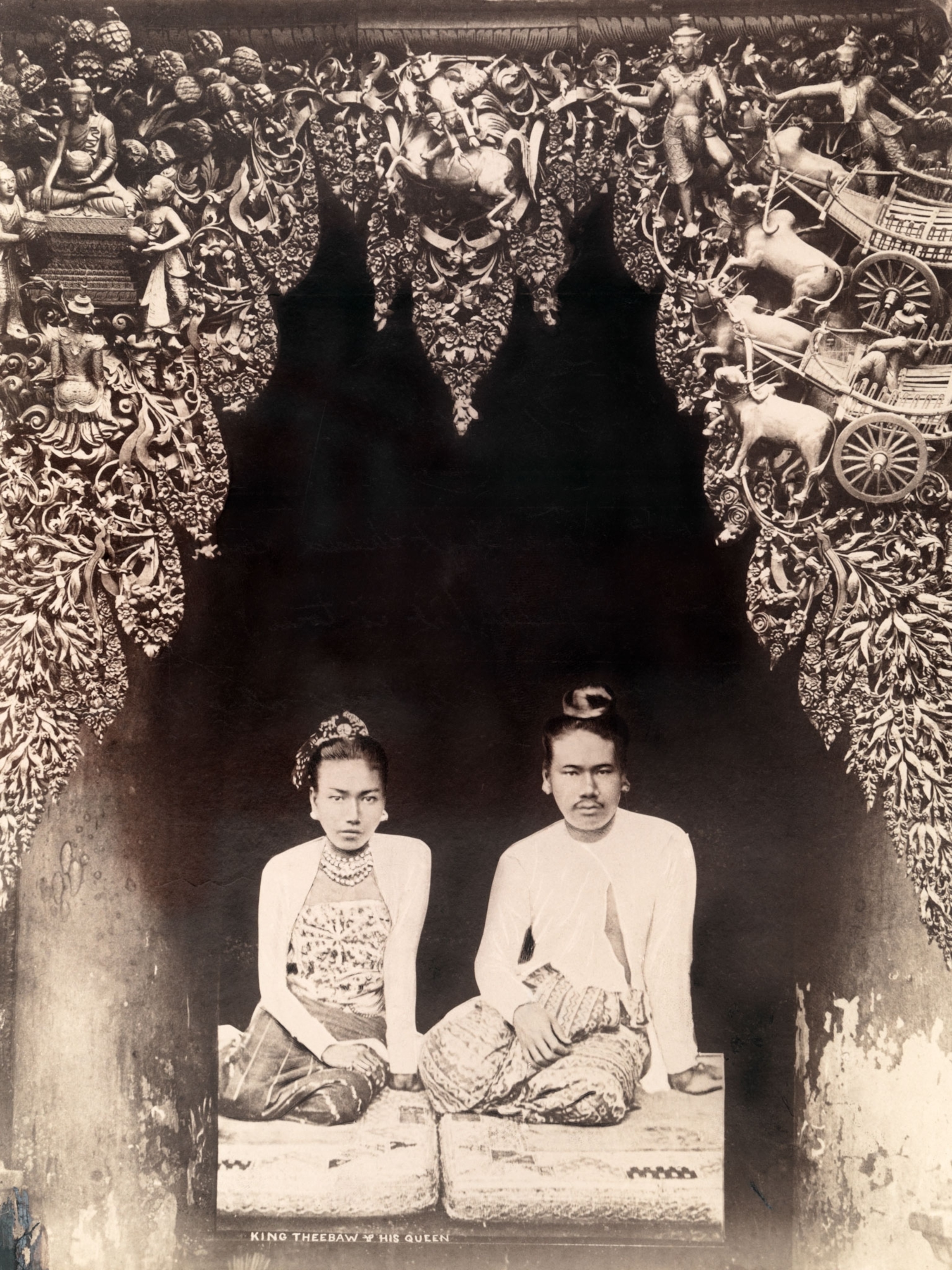 the King and Queen of Burma in the early 1900s