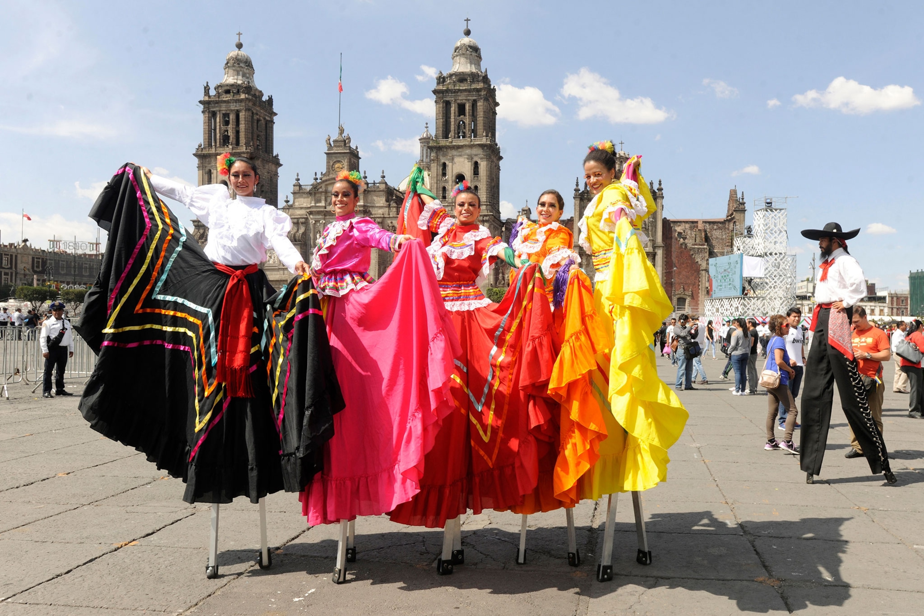 people celebrating Mexican Independence Day