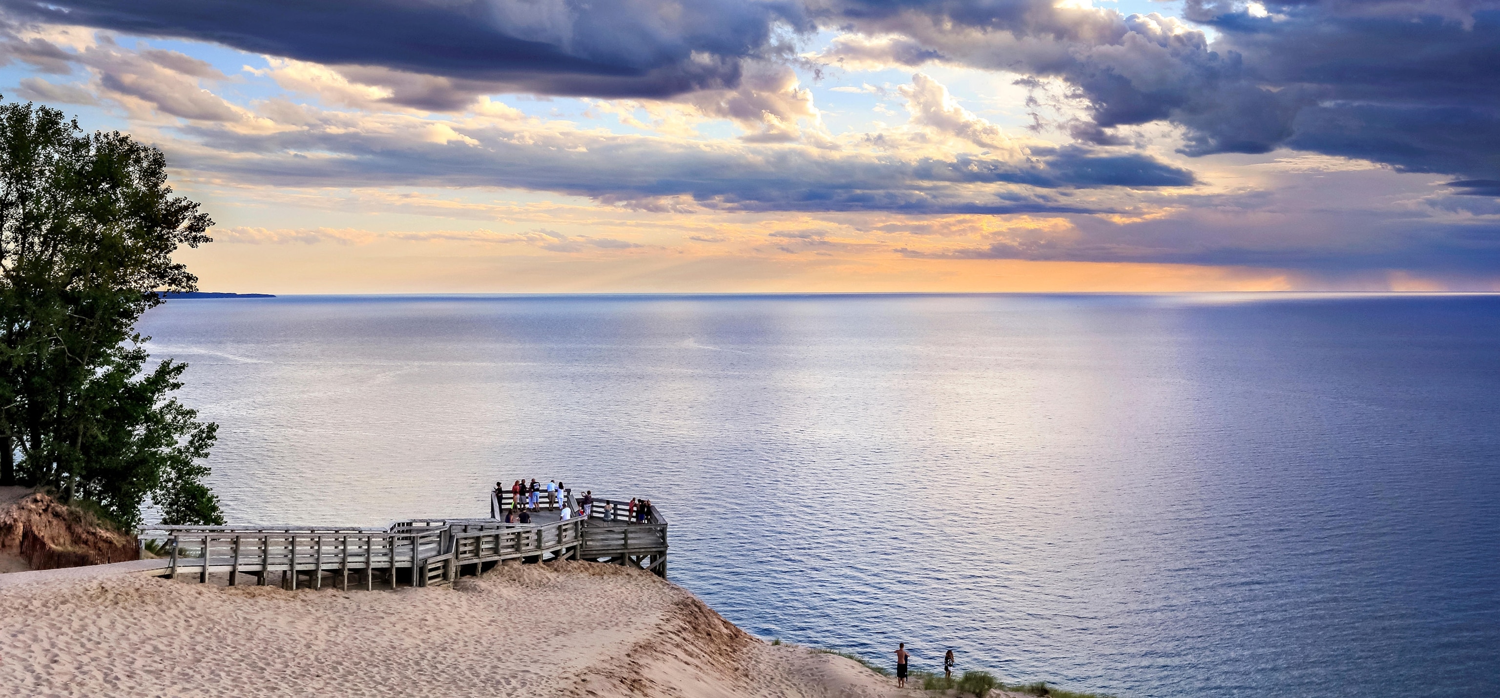 scenic overlook in Sleeping Bear Dunes National Lakeshore, Michigan