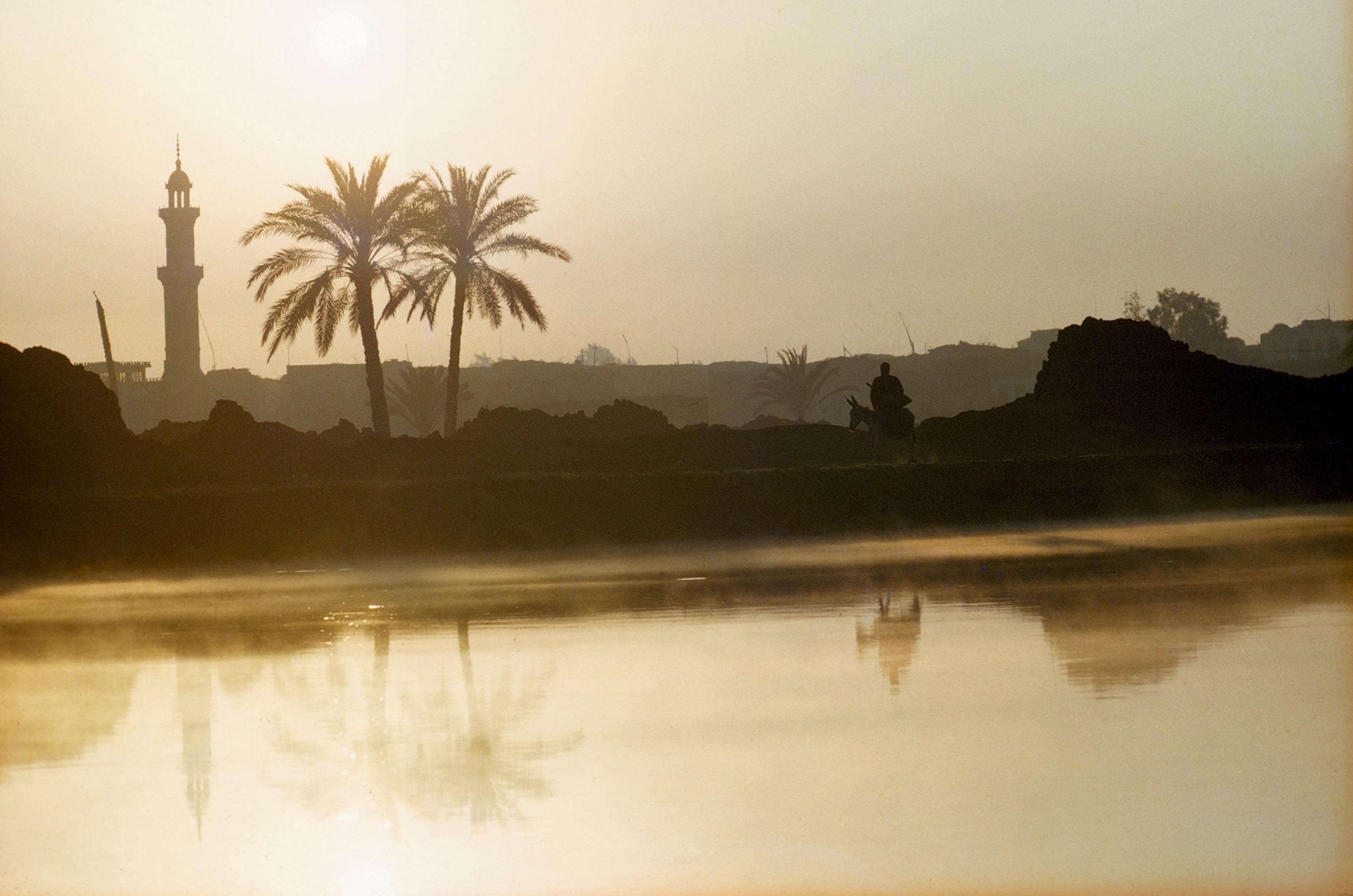 Sunrise over the Nile Delta, Egypt.